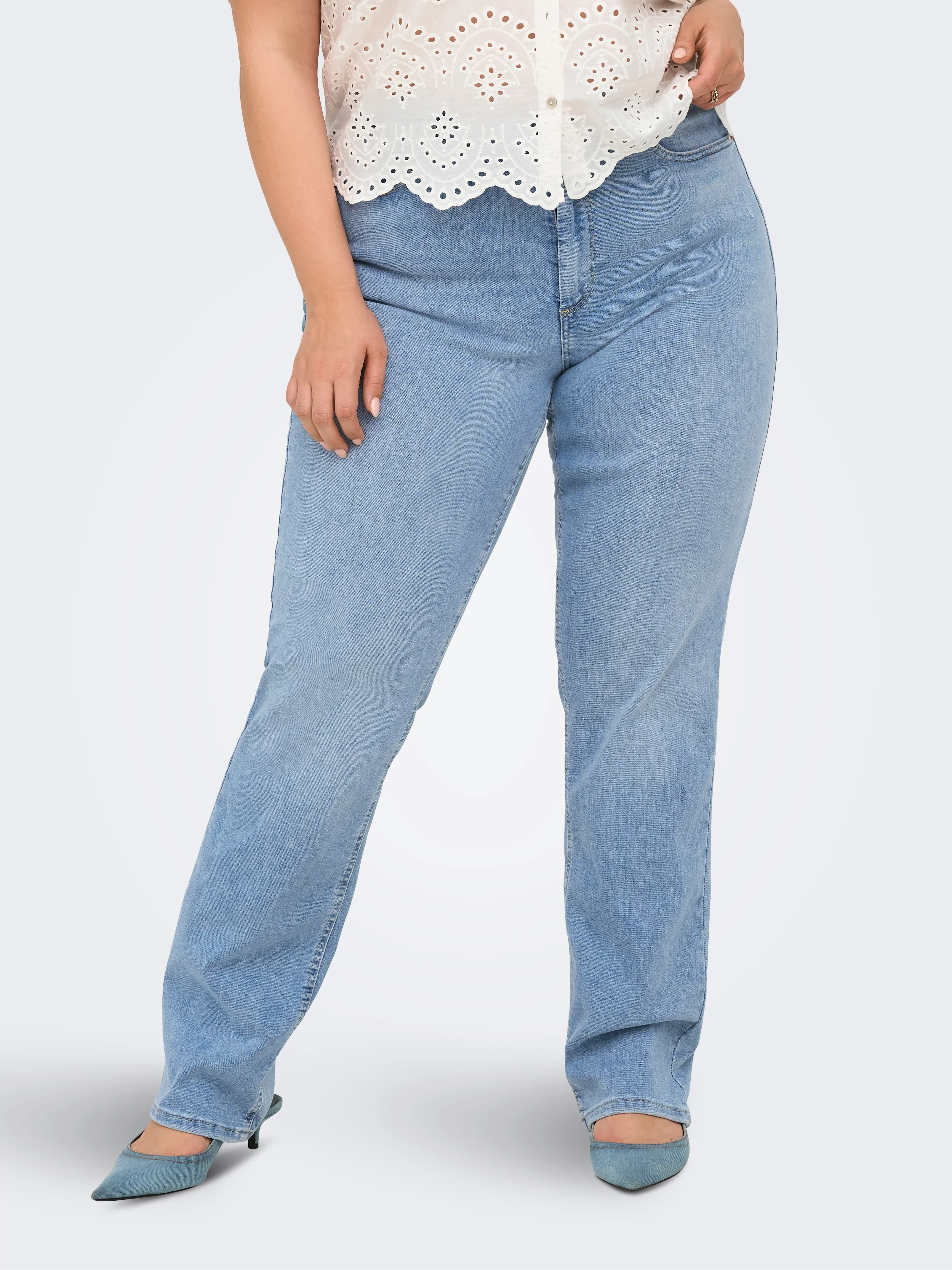 Only Carmakoma Jeans 15372304 177934-Light Blue Denim - Image 38
