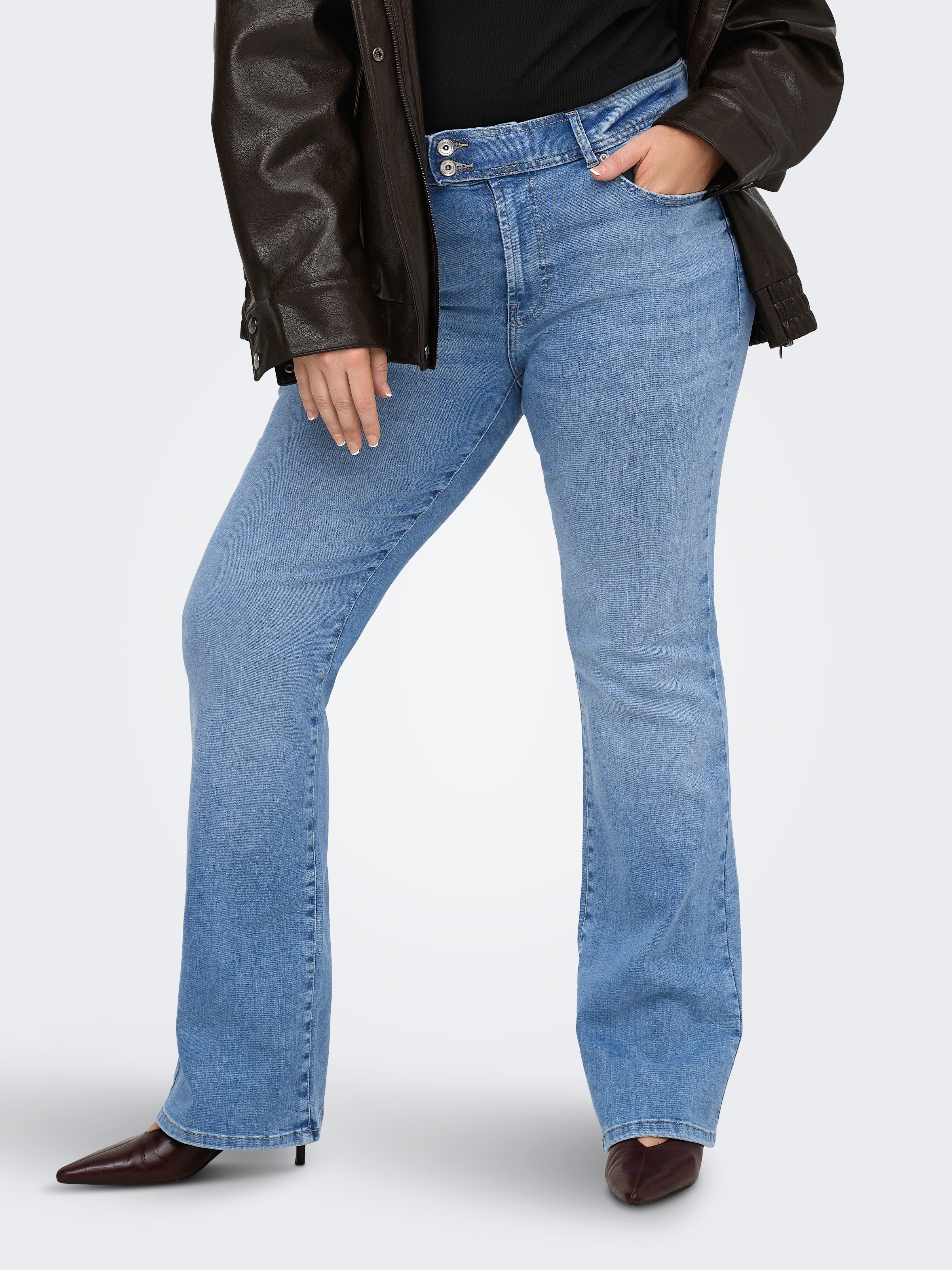 Only Carmakoma Jeans 15380202 177934-Light Blue Denim - Image 37