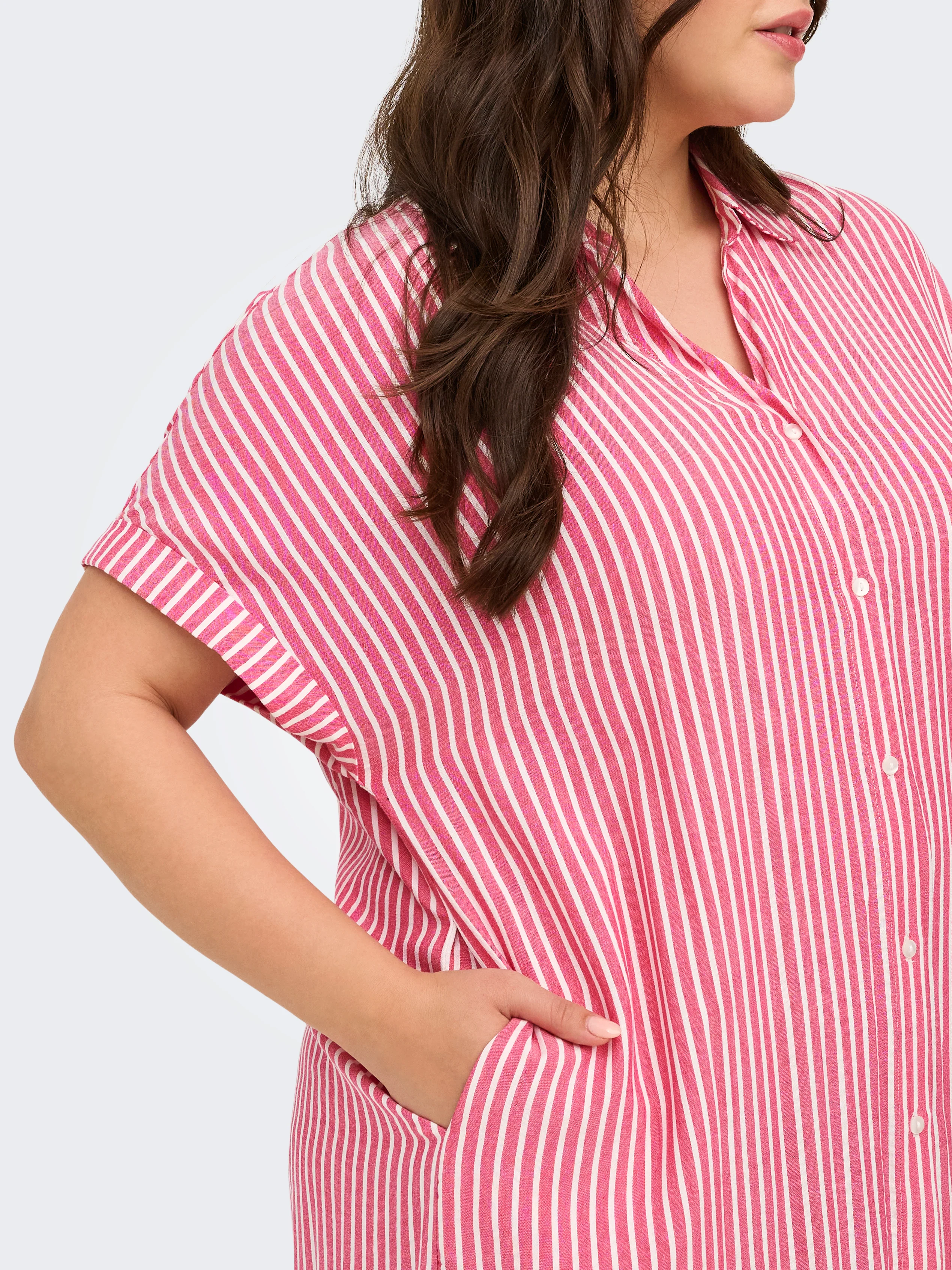 Only Carmakoma Jurk 15349907 178879002-Raspberry/cloud dancer - Image 7