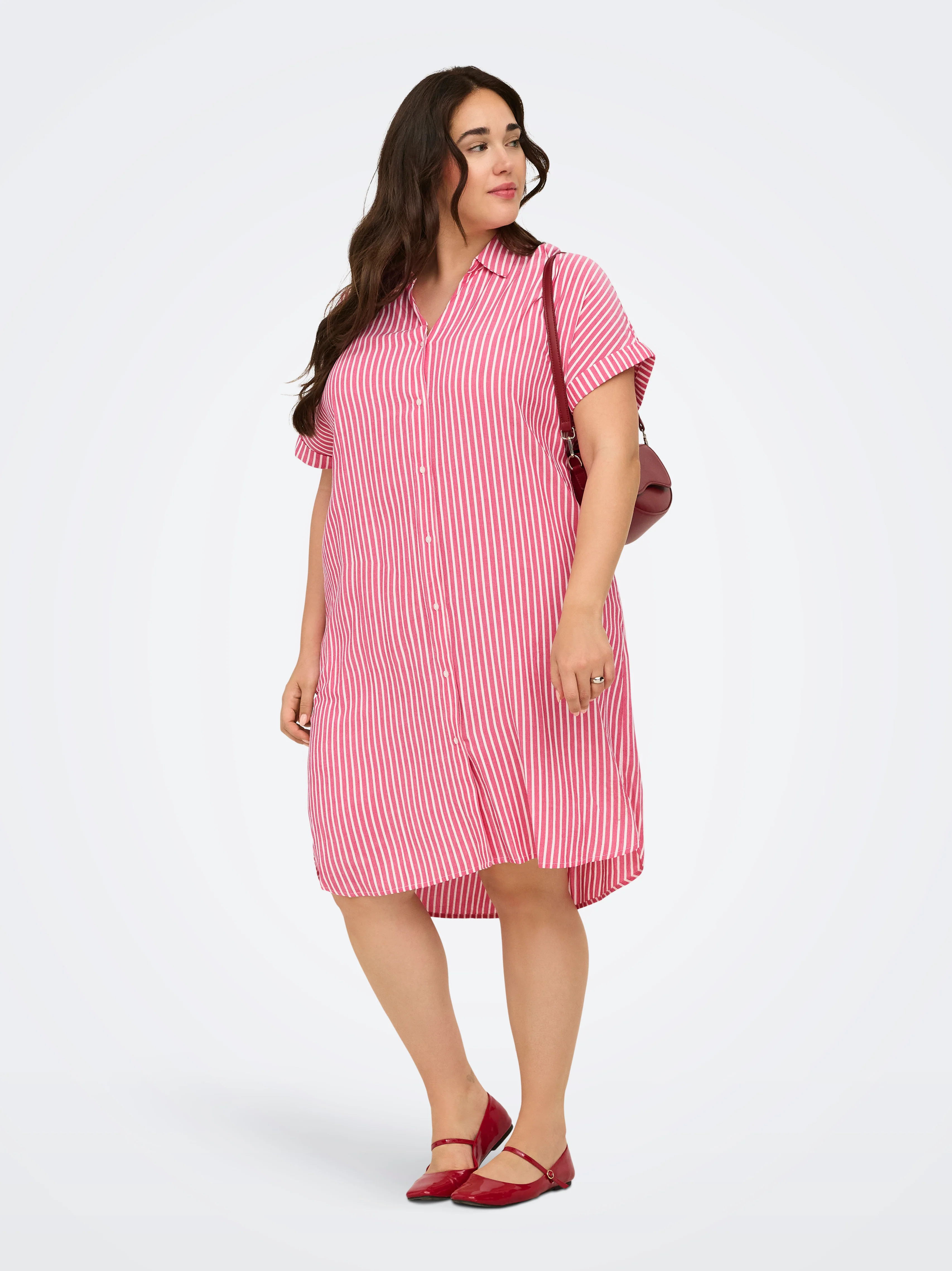 Only Carmakoma Jurk 15349907 178879002-Raspberry/cloud dancer - Image 8