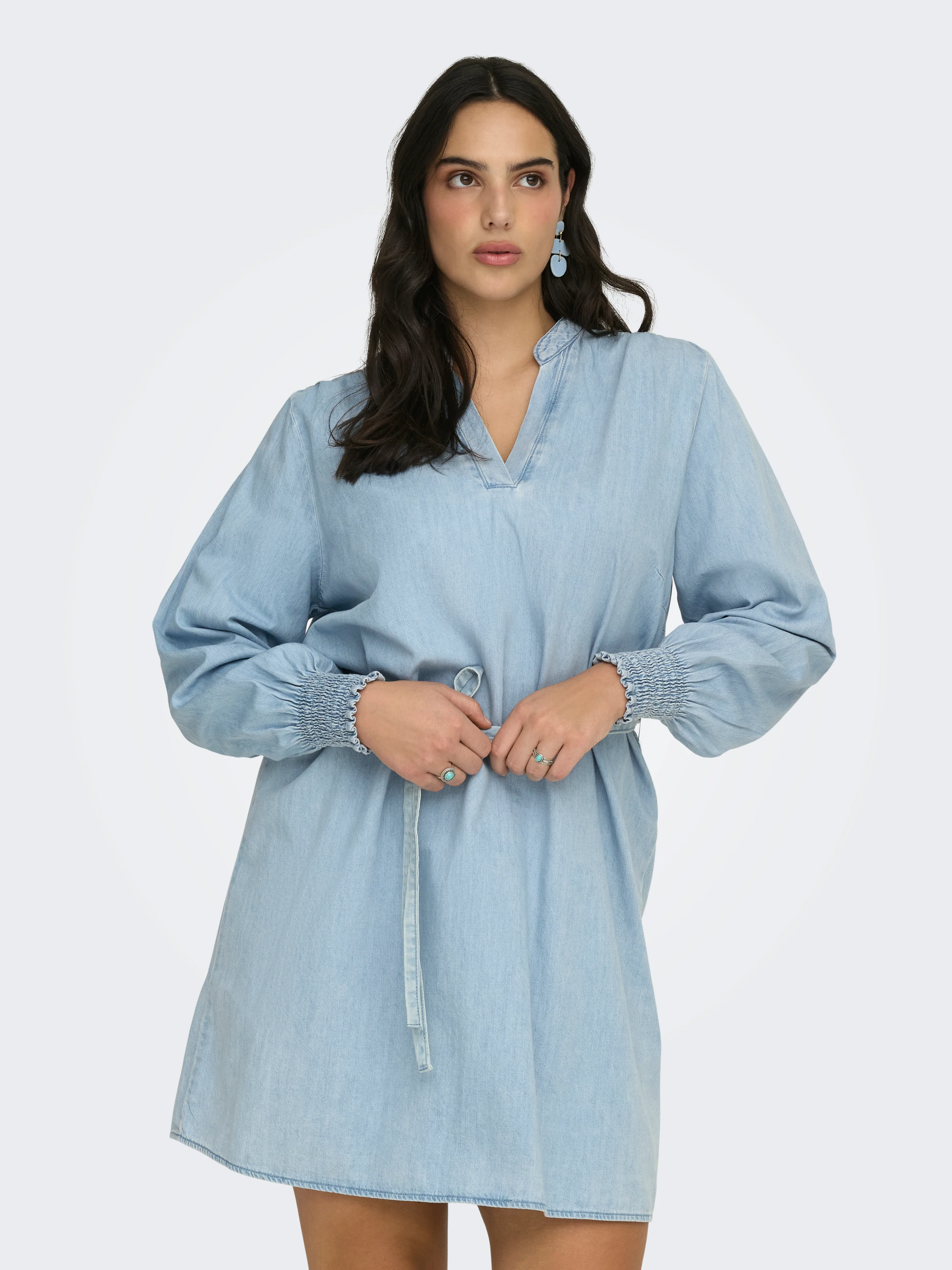 Only Carmakoma Jurk 15368691 177934-Light Blue Denim - Image 13