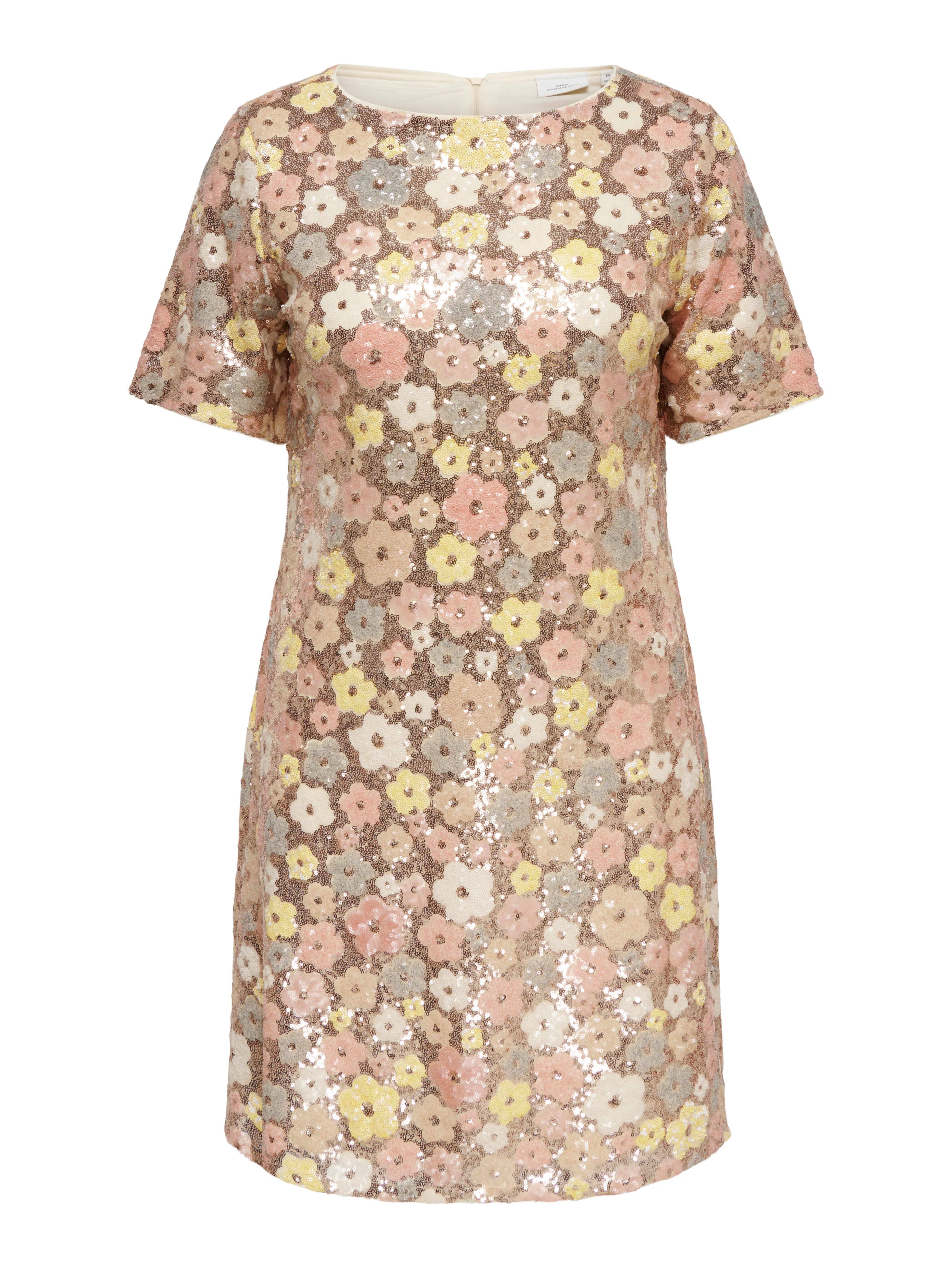 Only Carmakoma Jurk 15373602 290575001-Sunlight/(Mabelle) Floral sequins c