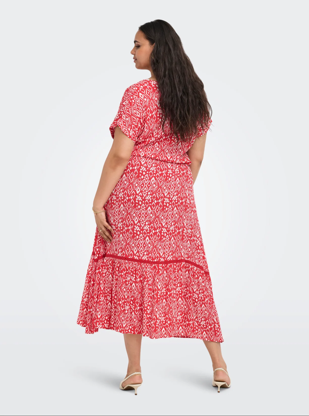 Only Carmakoma Jurk 15375685 178934001-Poinsettia/SUMMER TRIBE - Image 3