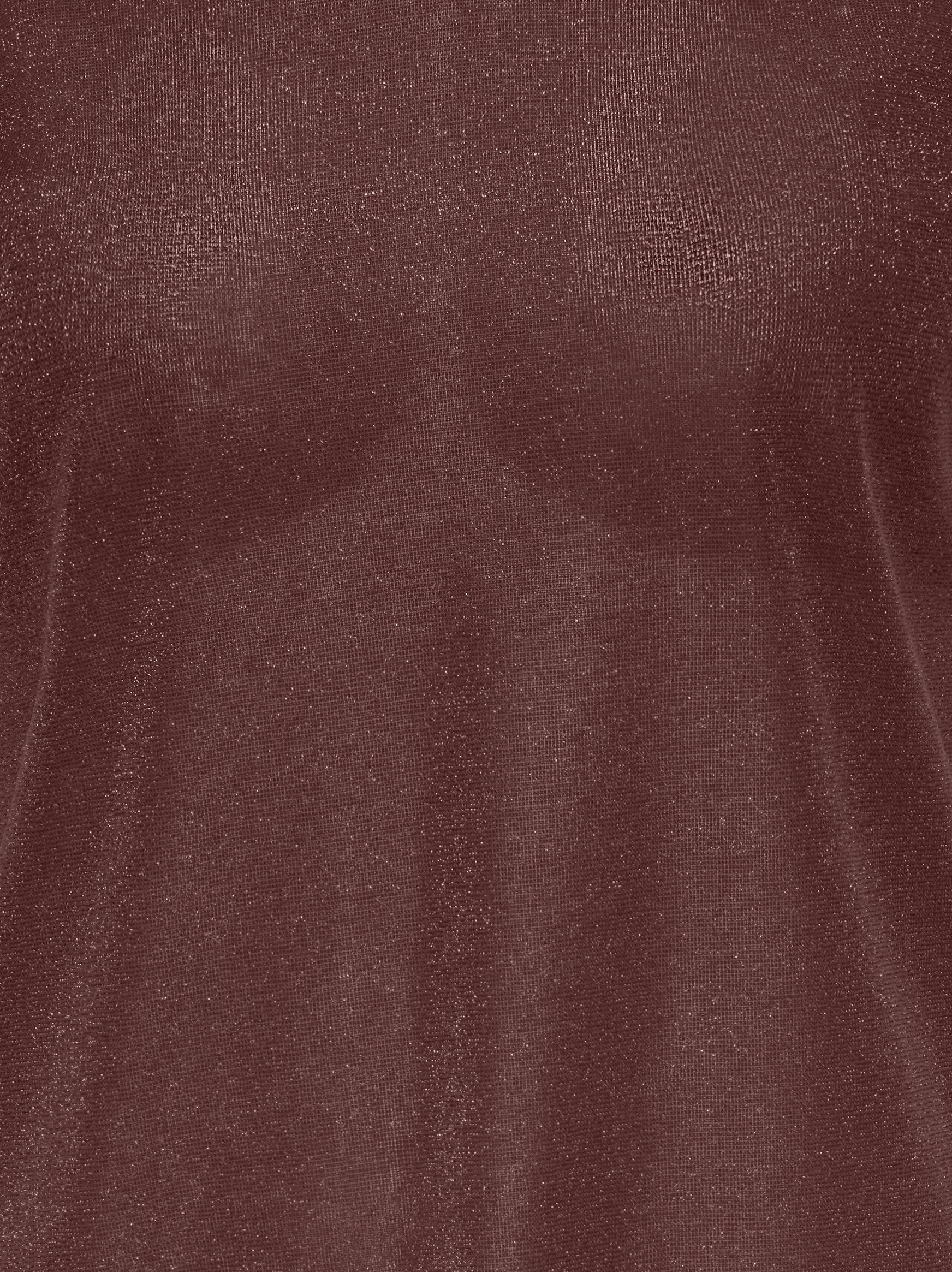Only Carmakoma LM T-Shirt 15363649 212012007-Deep Mahogany/Deep mahogany glitter - Image 6