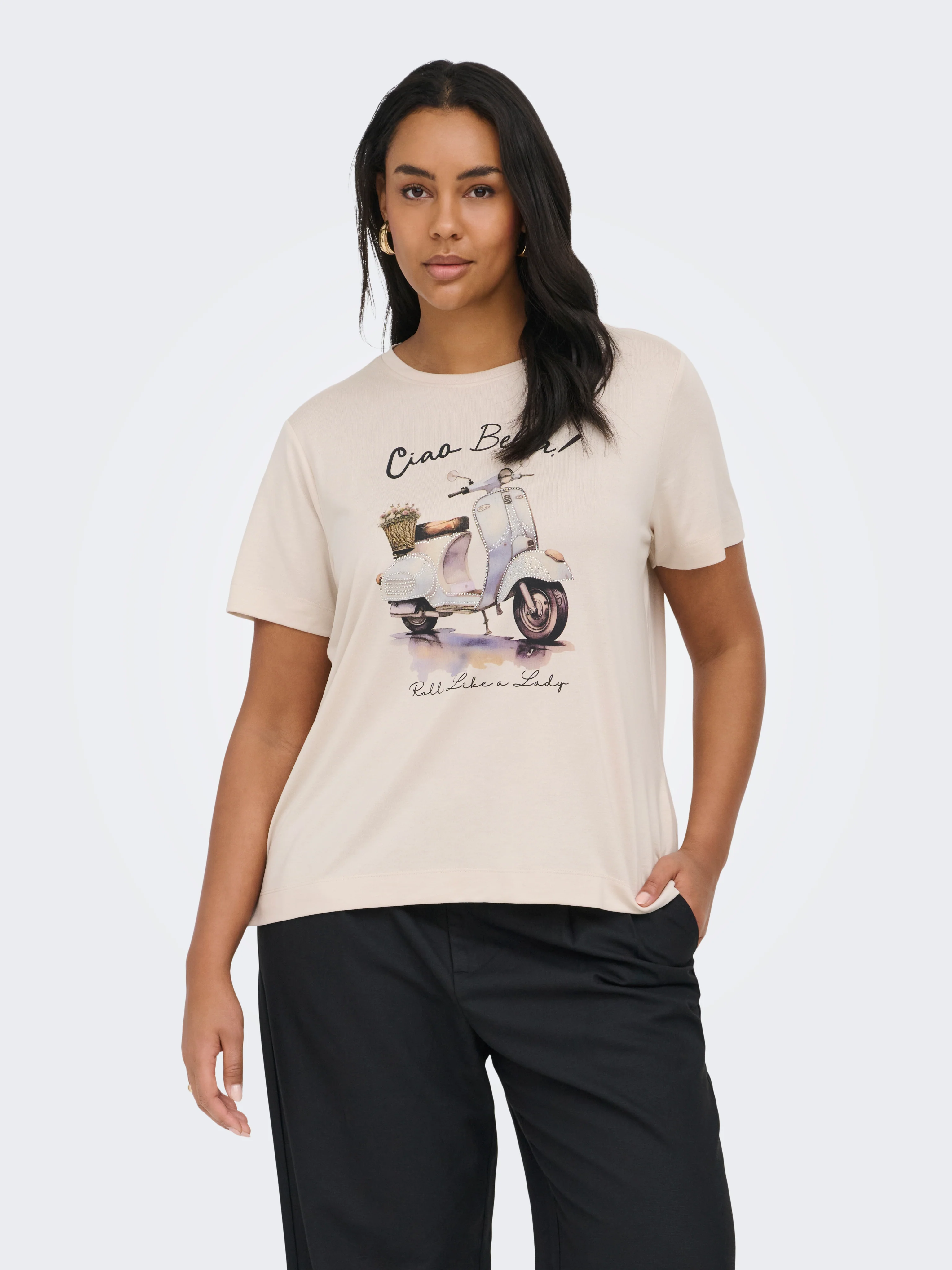 Only Carmakoma LM T-Shirt 15368821 177935001-Oatmeal/SCOOTER - Image 30