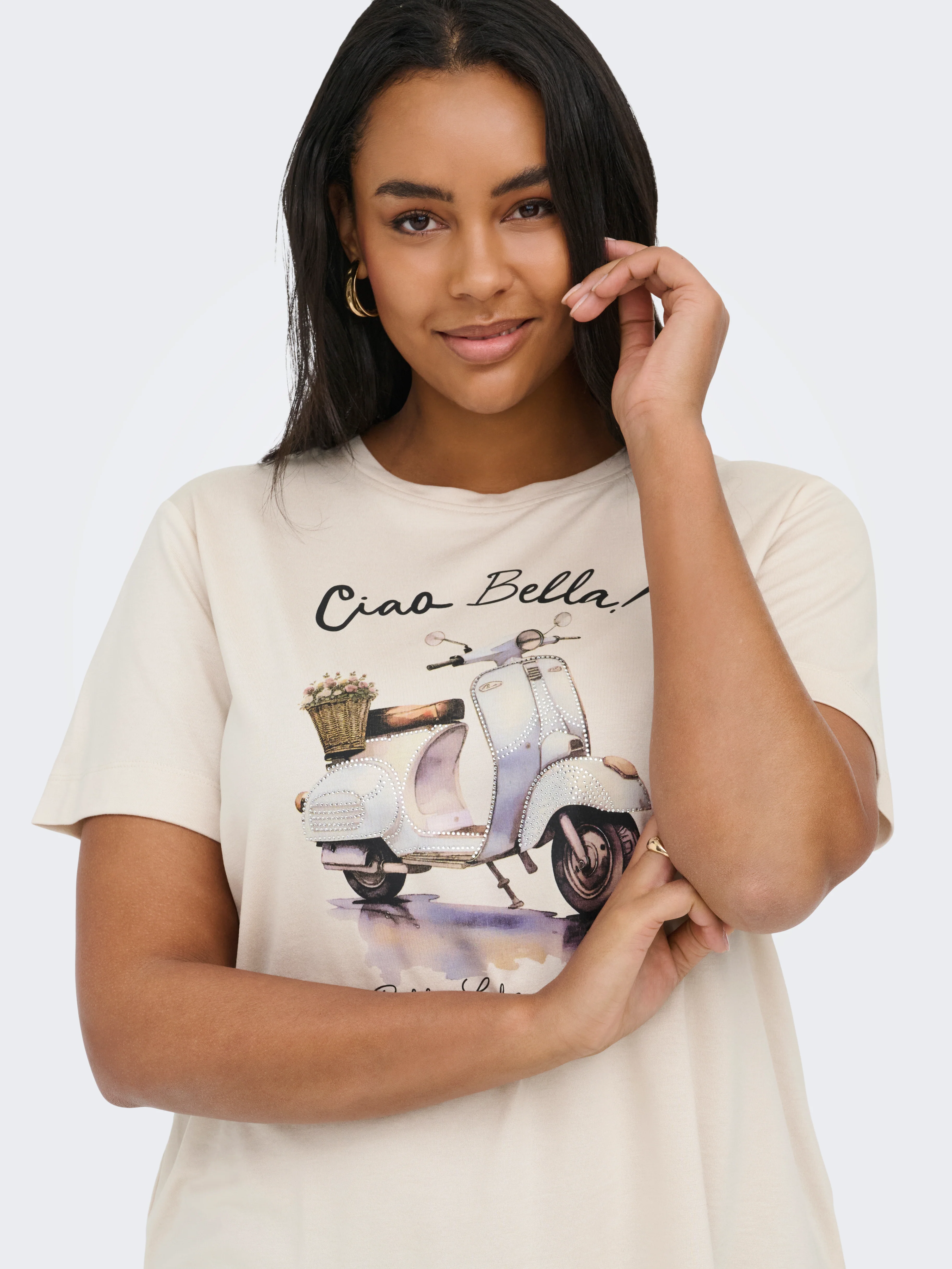 Only Carmakoma LM T-Shirt 15368821 177935001-Oatmeal/SCOOTER - Image 55