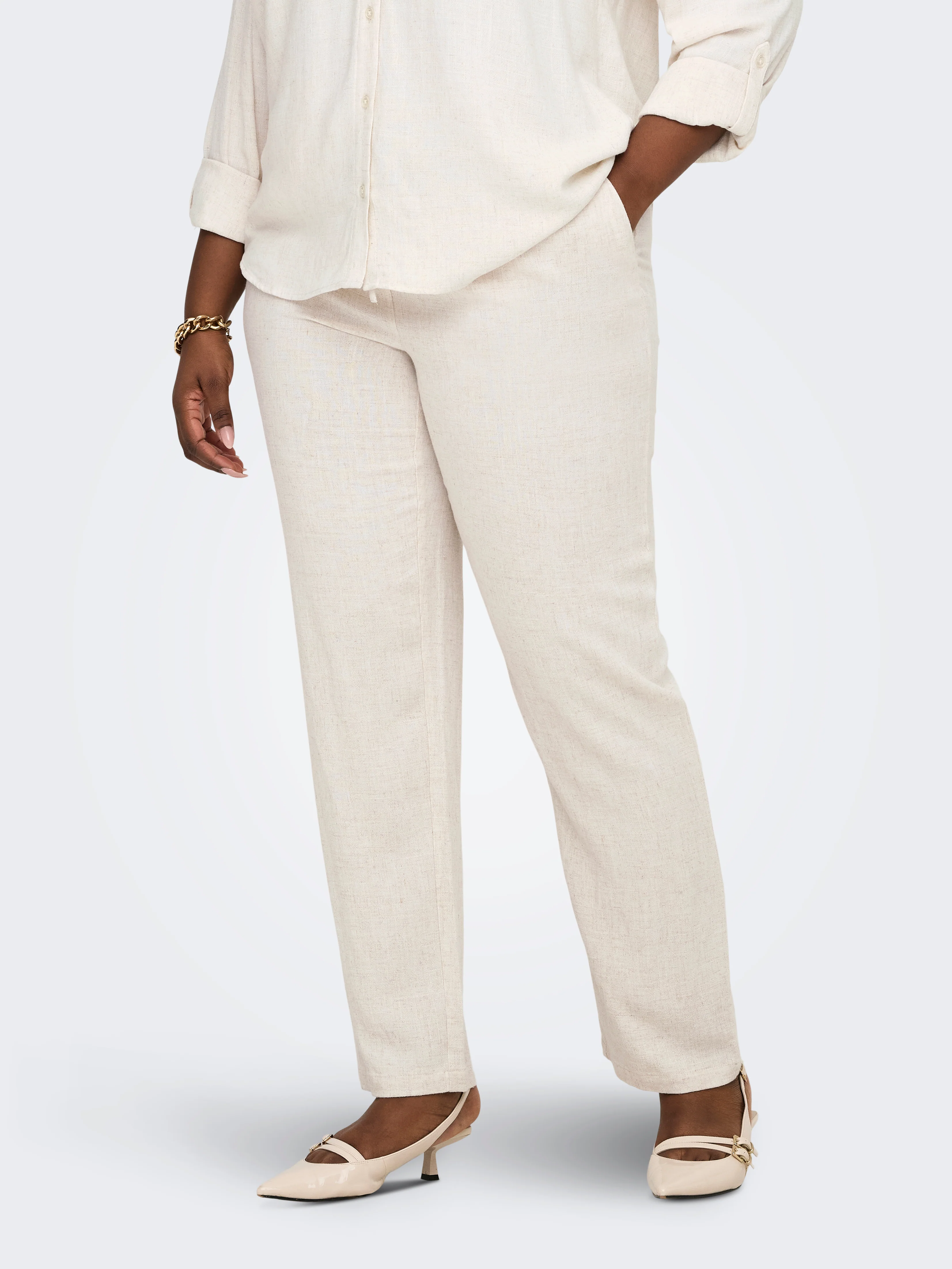 Only Carmakoma PANTALON 15339374 201511-Moonbeam - Image 69