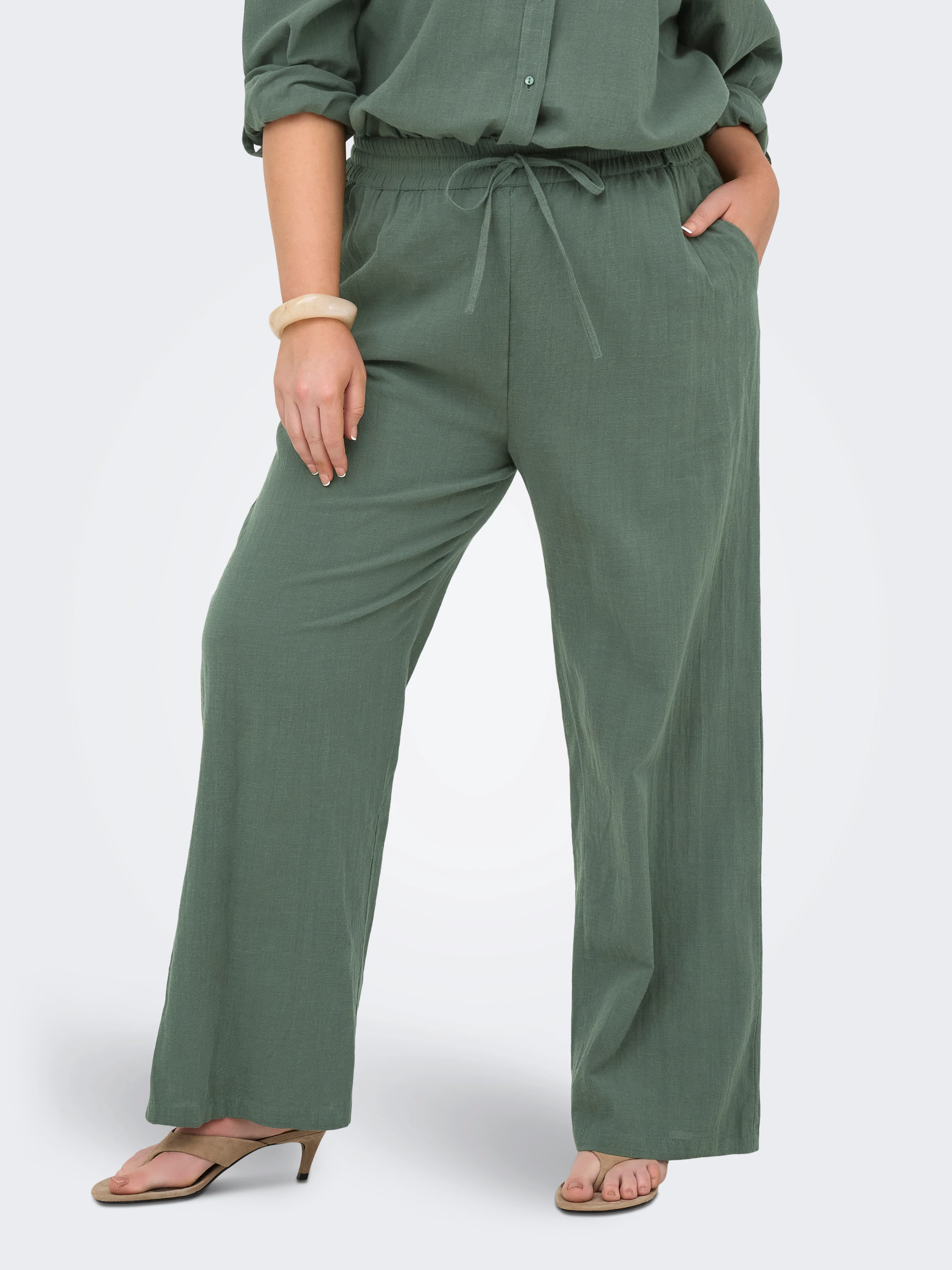 Only Carmakoma PANTALON 15344313 180039-Balsam Green - Image 48