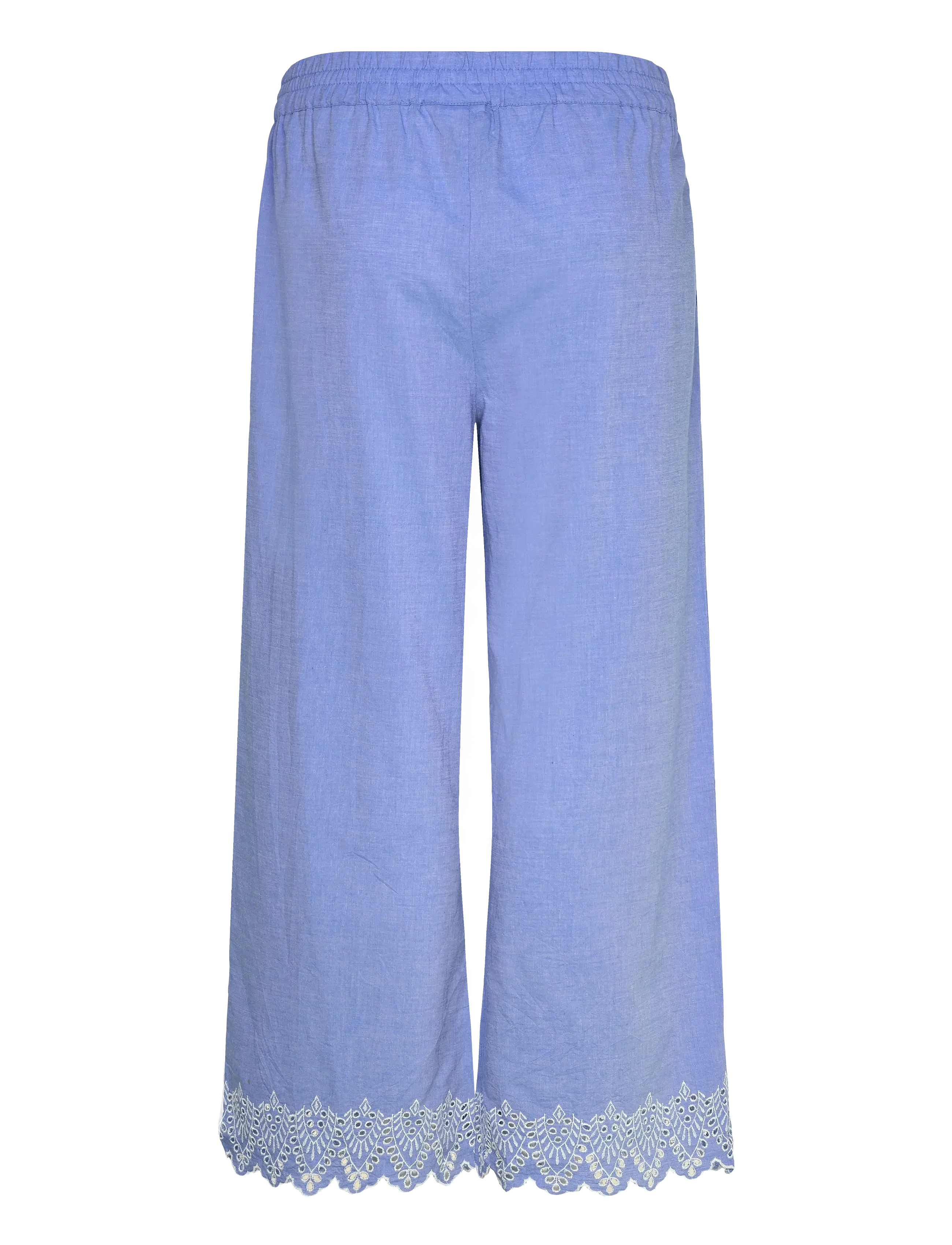 Only Carmakoma PANTALON 15369725 186578001-Blue Bonnet/BRIGHT WHITE EMB