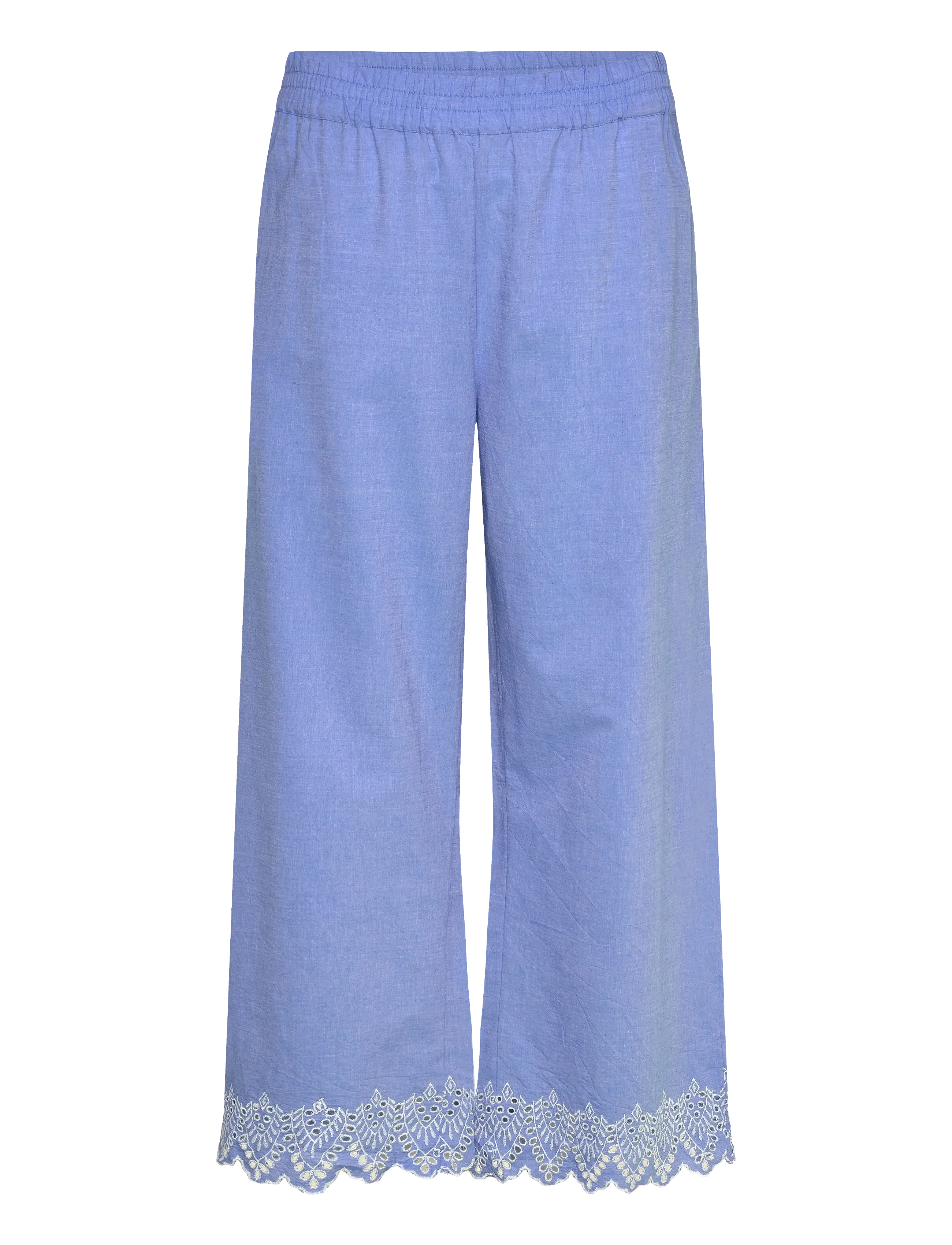 Only Carmakoma PANTALON 15369725 186578001-Blue Bonnet/BRIGHT WHITE EMB - Image 2