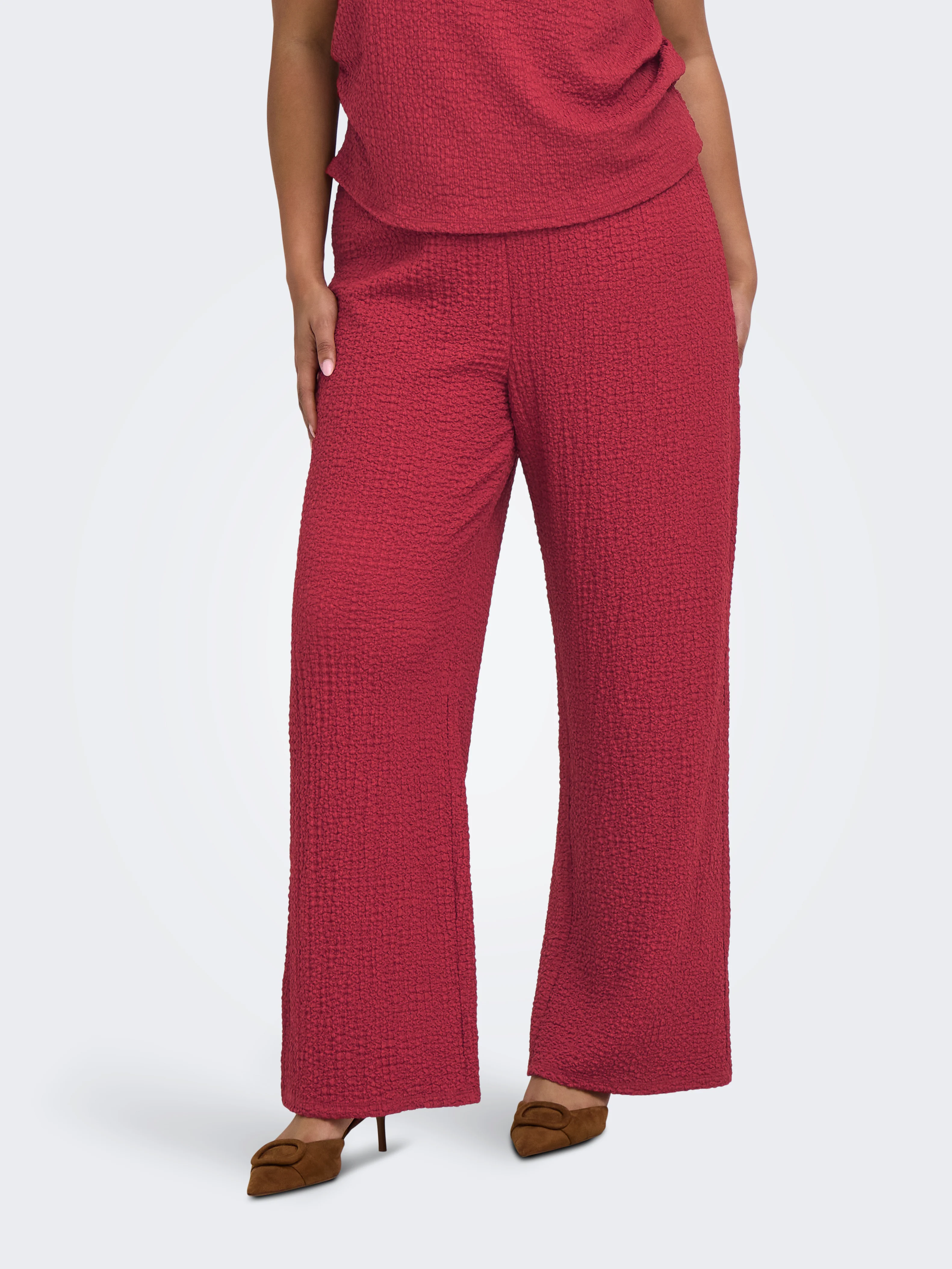Only Carmakoma PANTALON 15377001 234335-Brick Red - Image 14