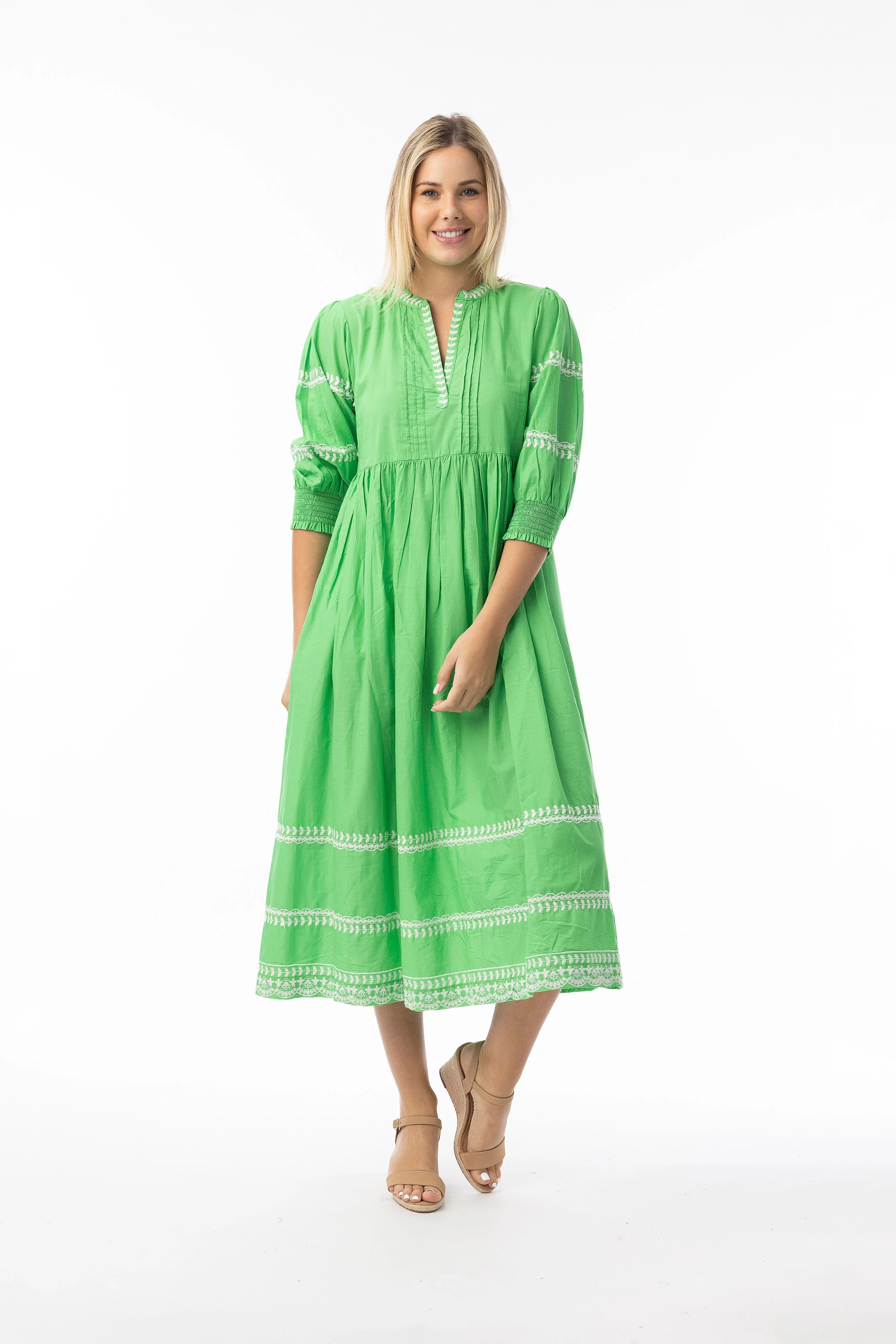 Orientique Jurk 30220 Green - Image 2