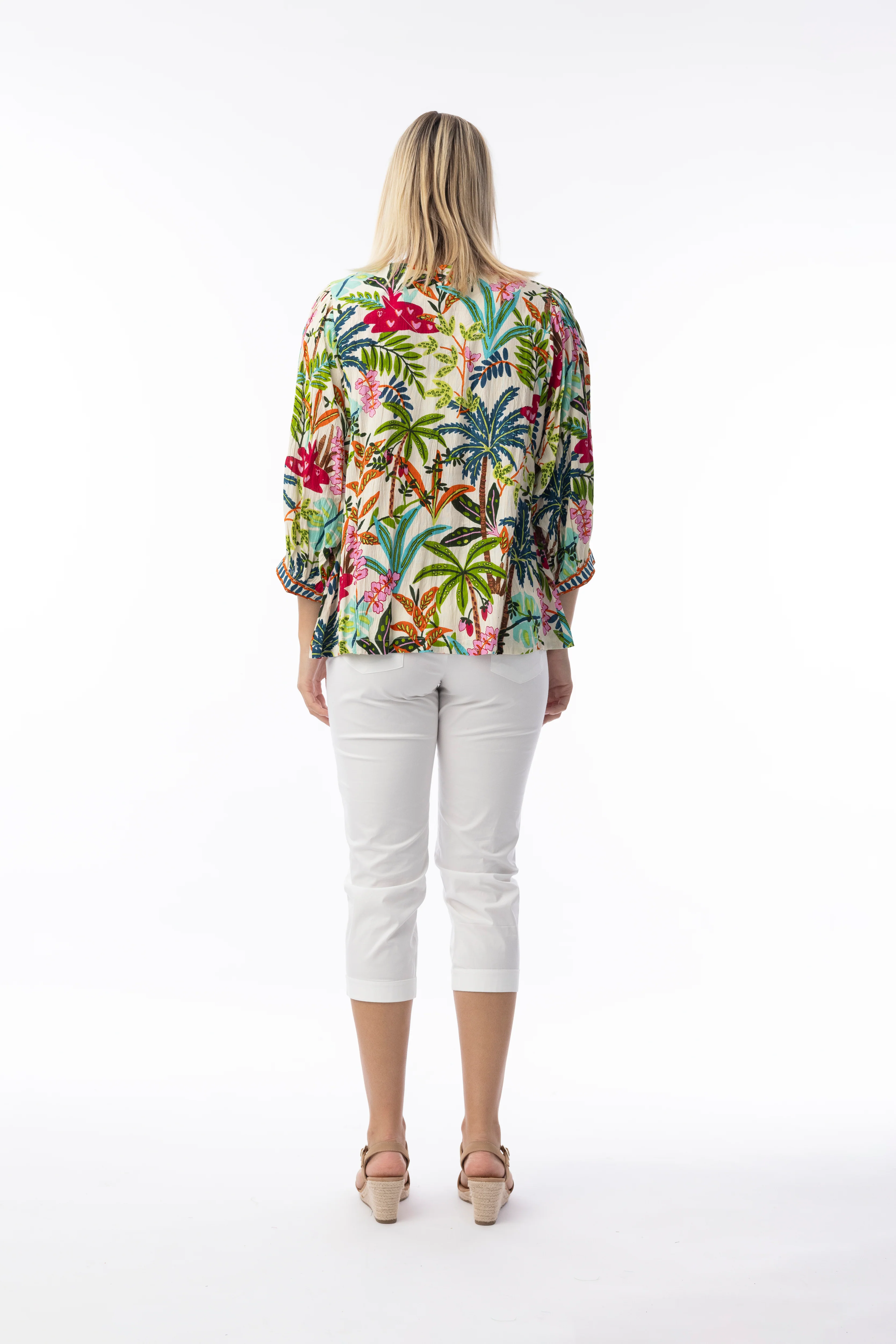 Orientique Top 32436 Print - Image 2