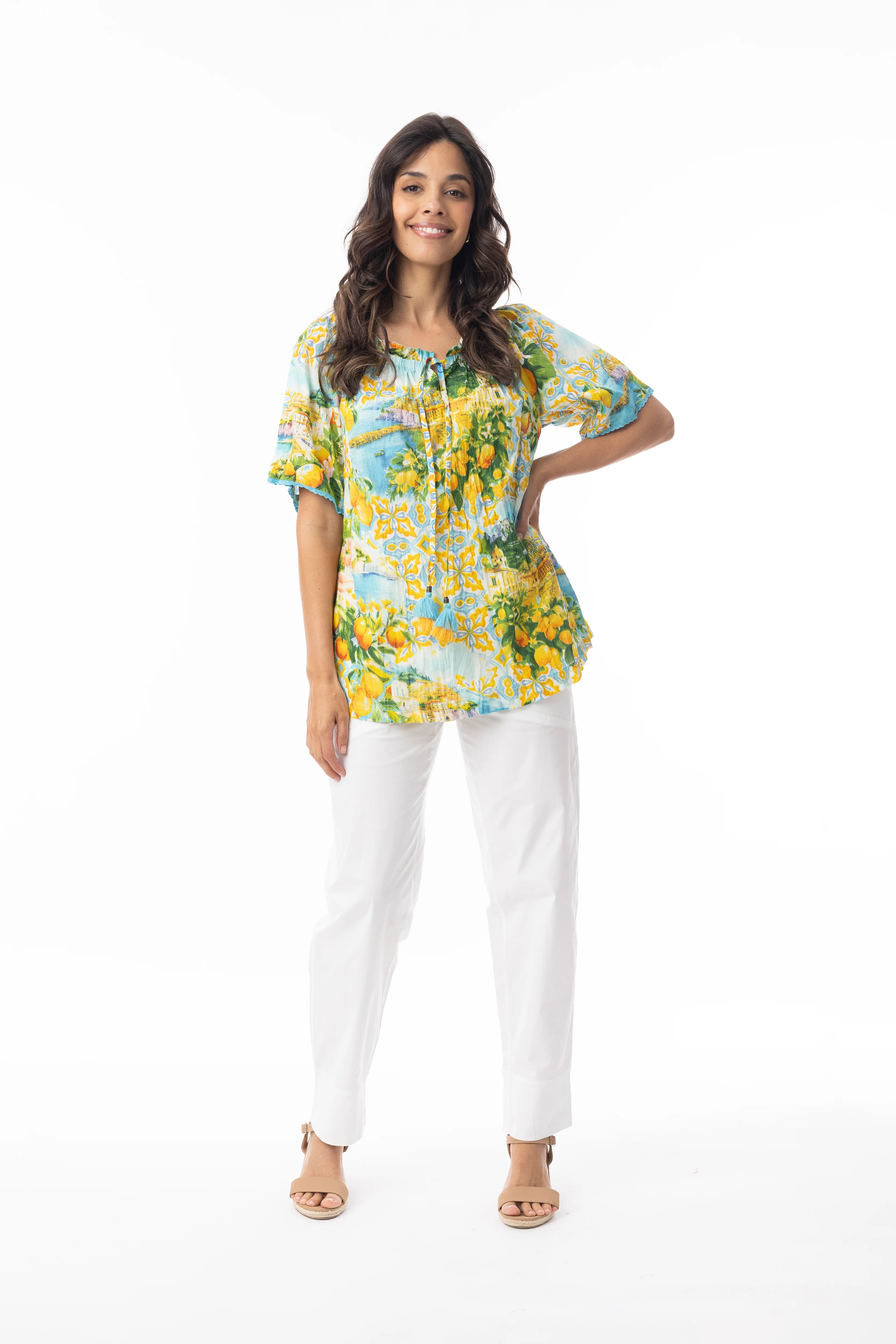 Orientique Top 32443 Print