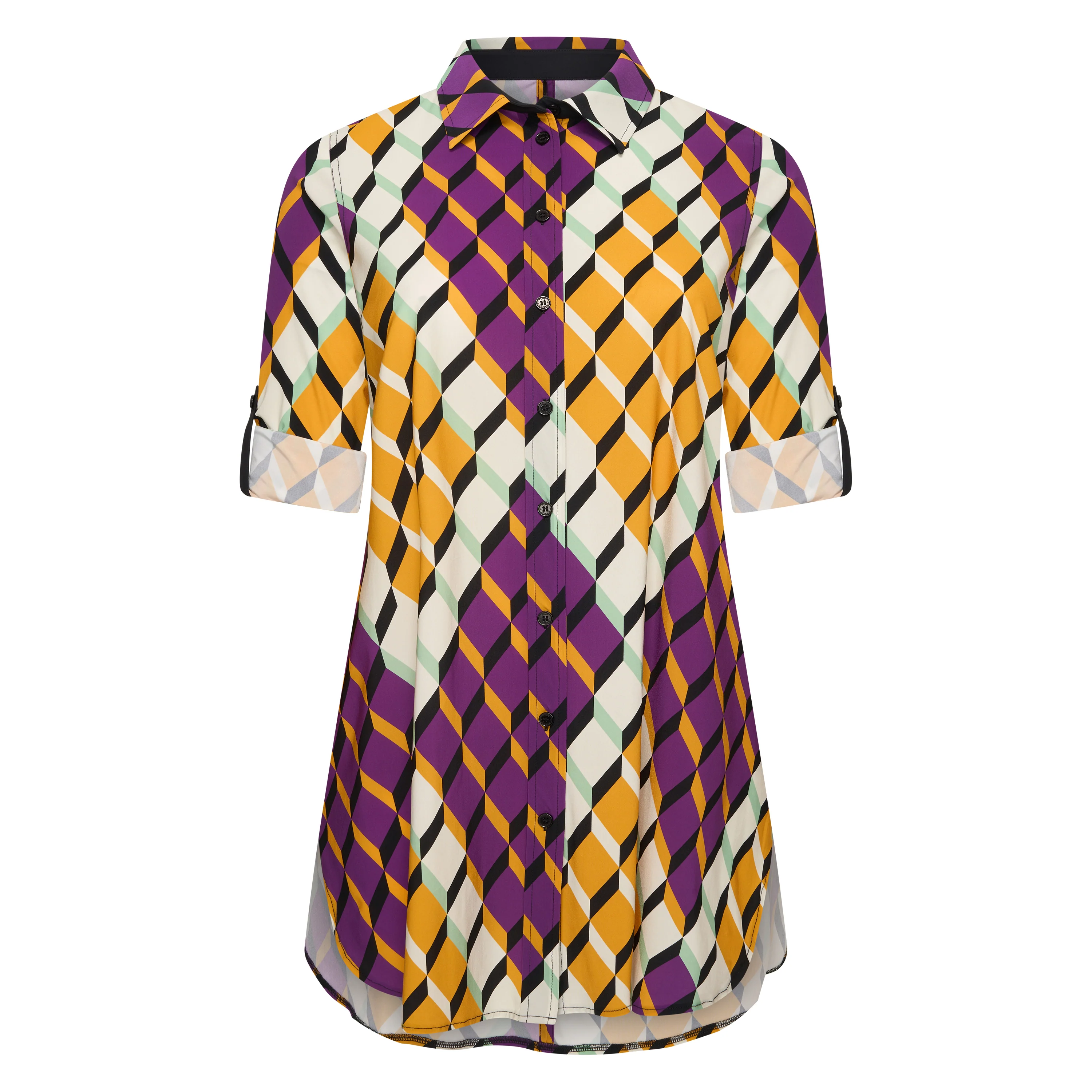 PlusBasics Blouse 18 192 089 Summer Graphic - Image 3
