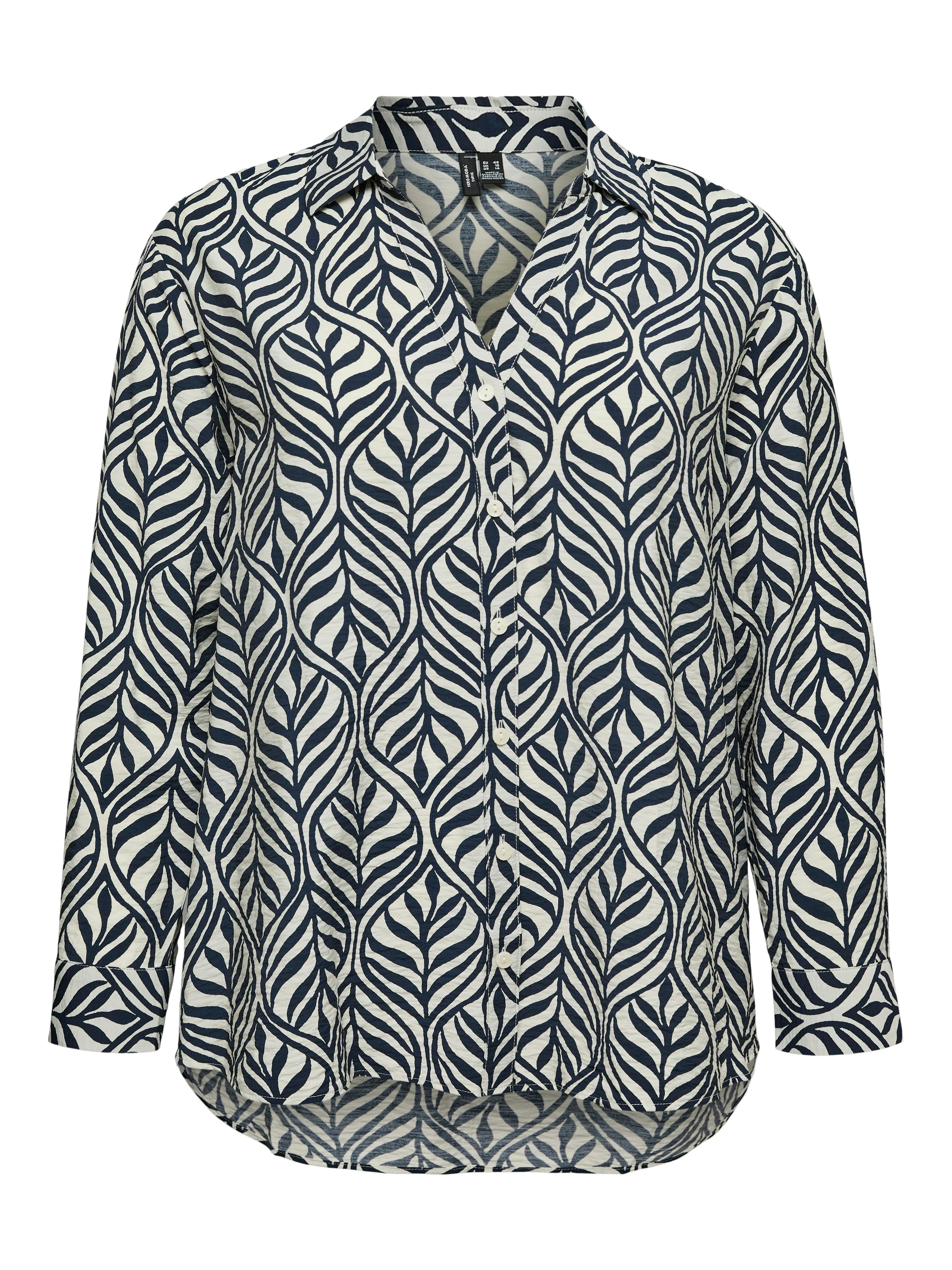 Vero Moda Curve Blouse 10325753 222913002-Birch/Navy blazer bonnie - Image 2