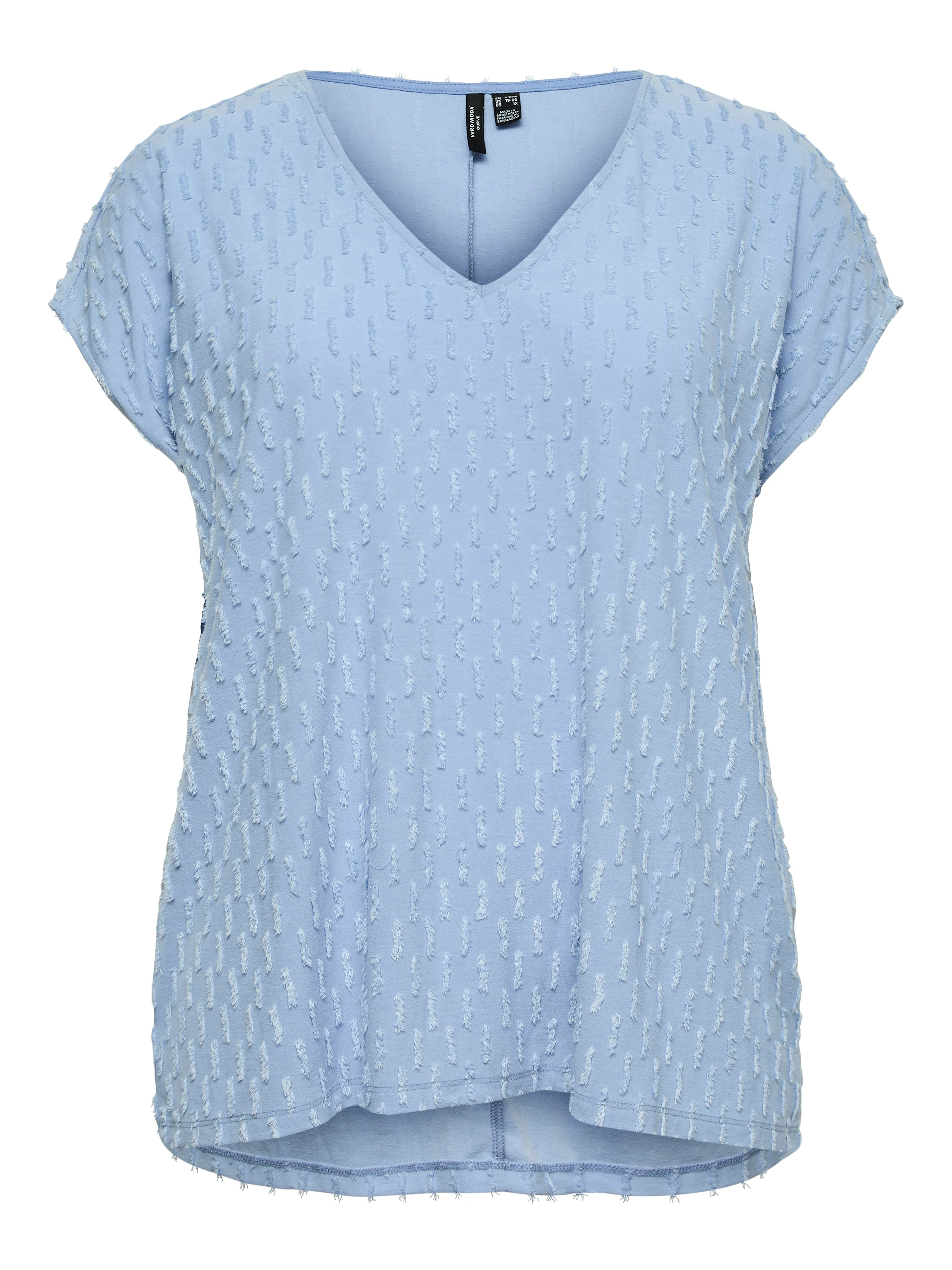 Vero Moda Curve Blouse 10345047 249737-Brunnera Blue - Image 3