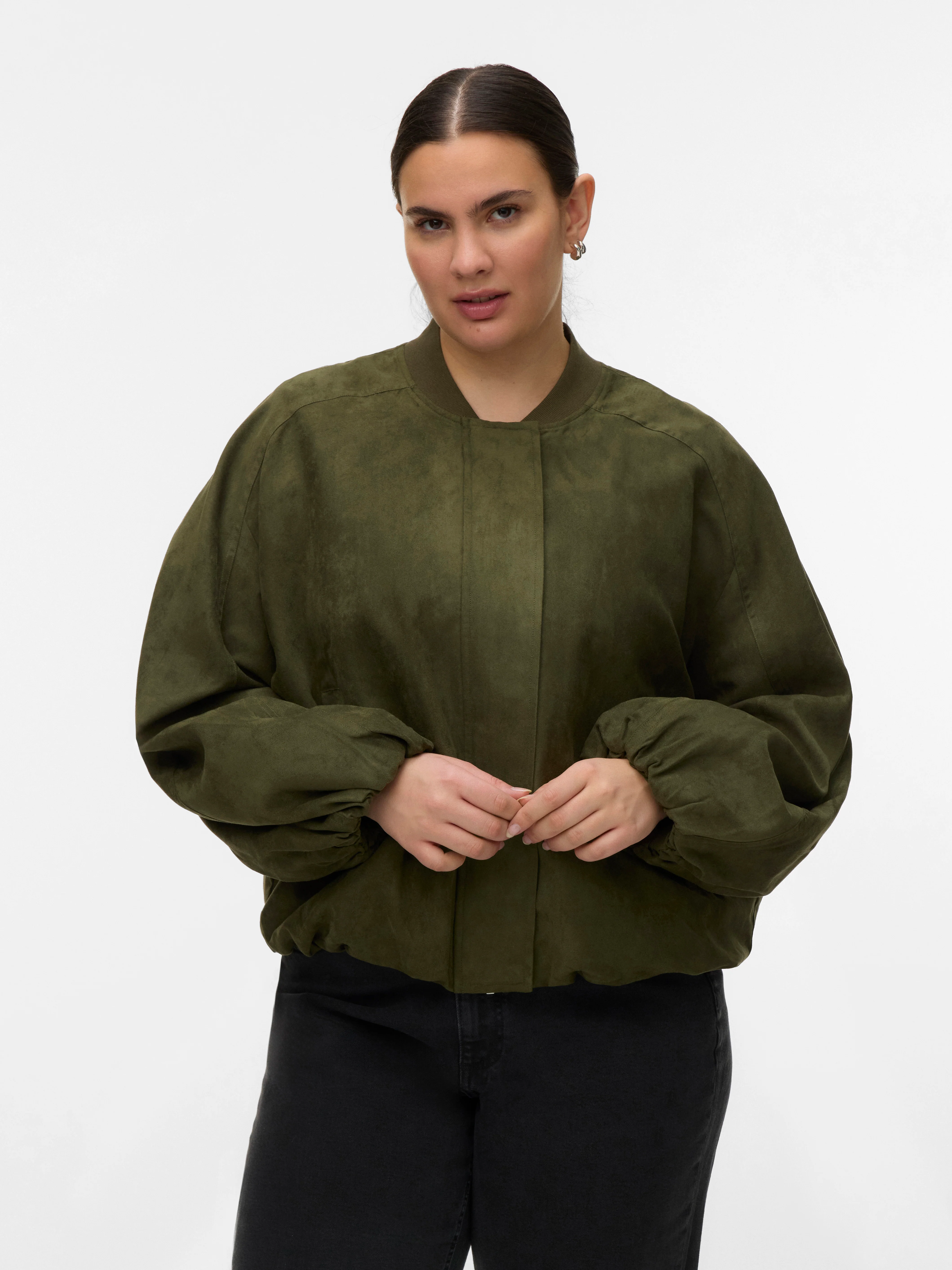Vero Moda Curve Outerwear 10351228 210570-Olive Night - Image 8
