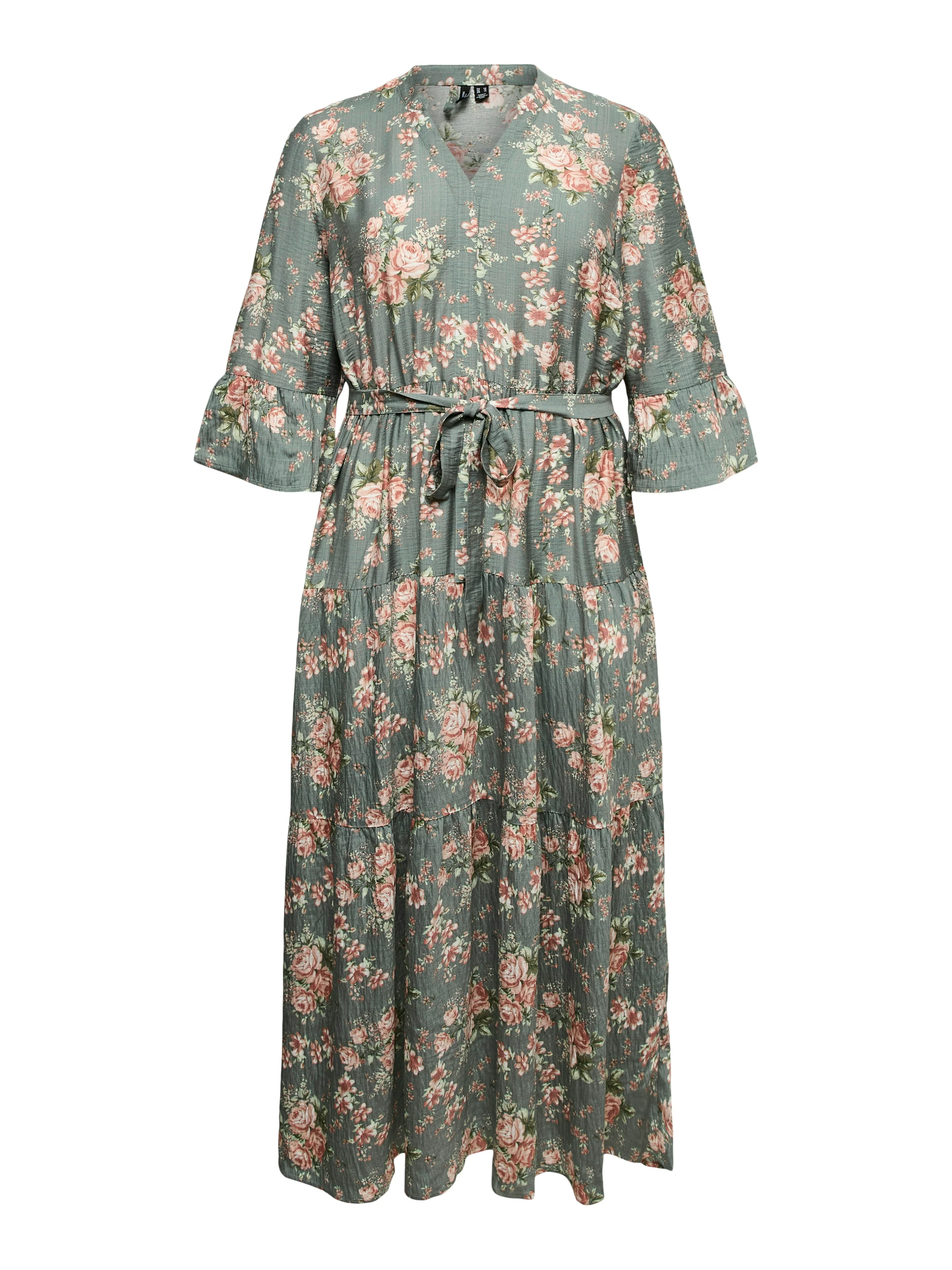 Vero Moda Curve Jurk 10335890 224196006-Laurel Wreath/Bina rose - Image 2