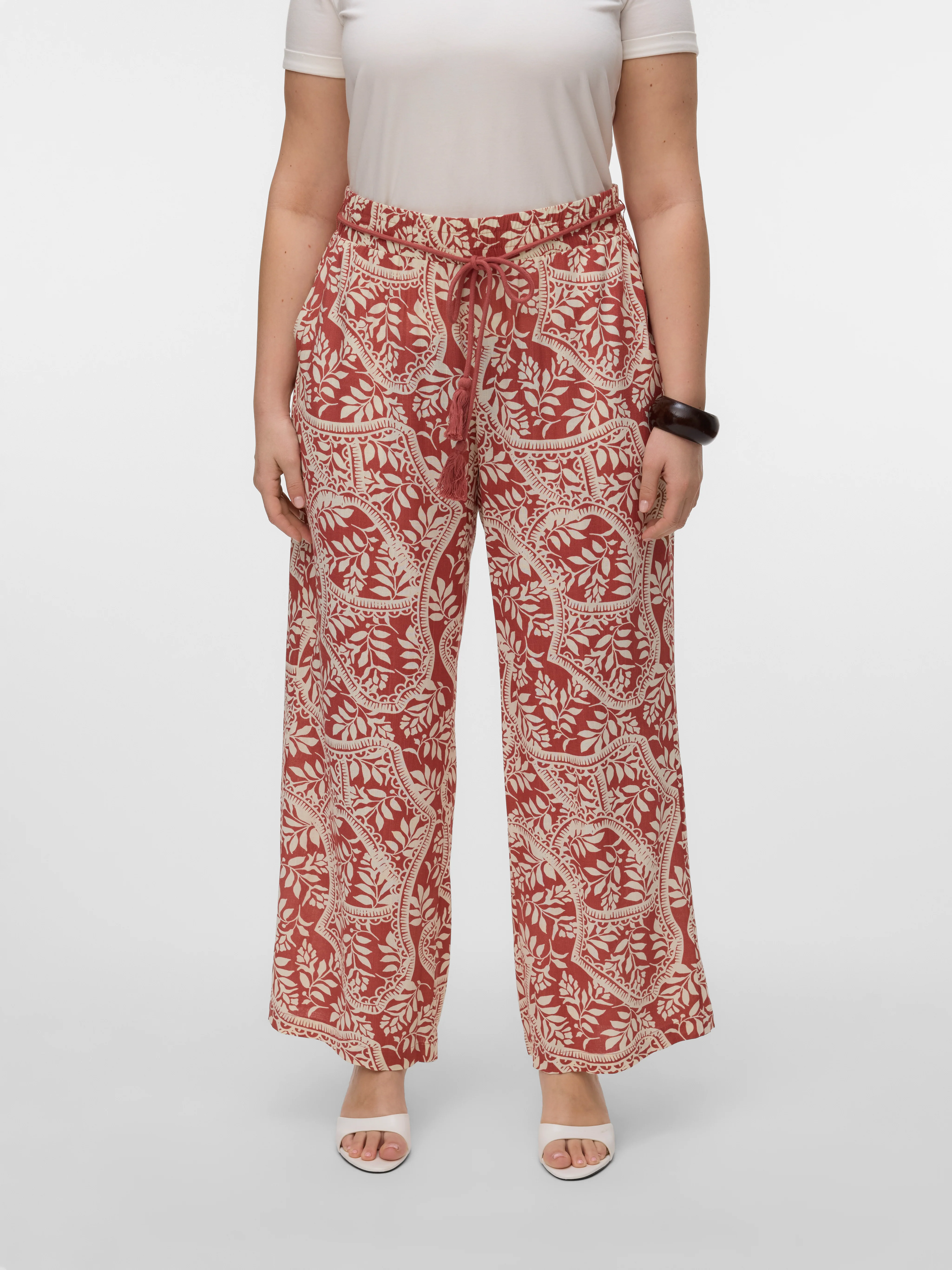 Vero Moda Curve PANTALON 10327577 192618001-Marsala/BALI