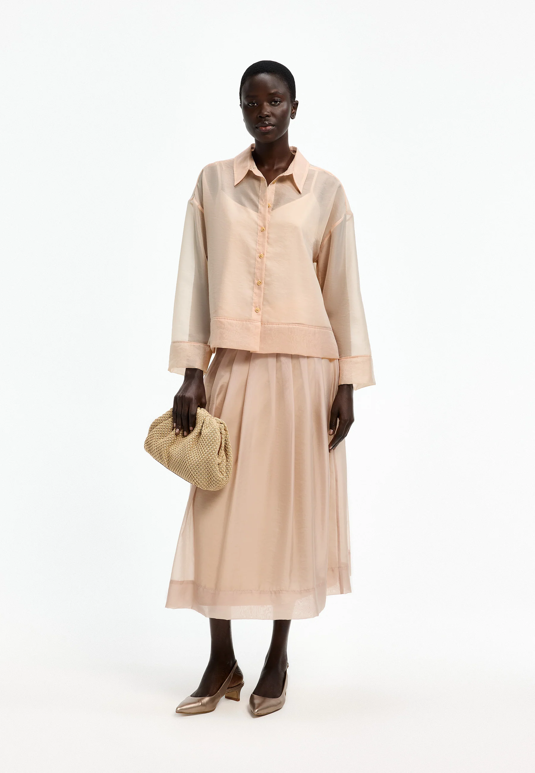 Xandres Blouse 14515-01 0420 light tan - Image 5