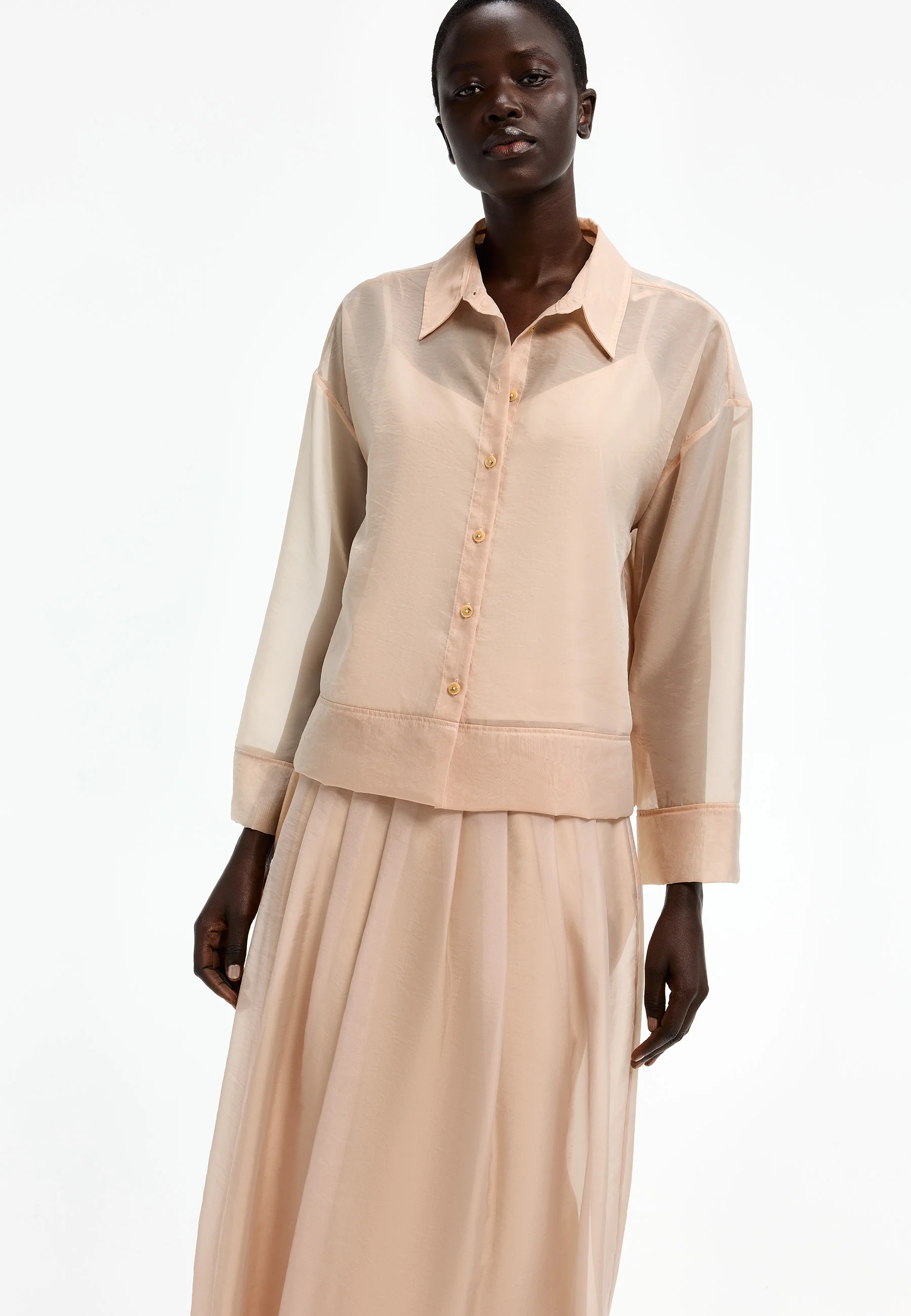 Xandres Blouse 14515-01 0420 light tan - Image 8