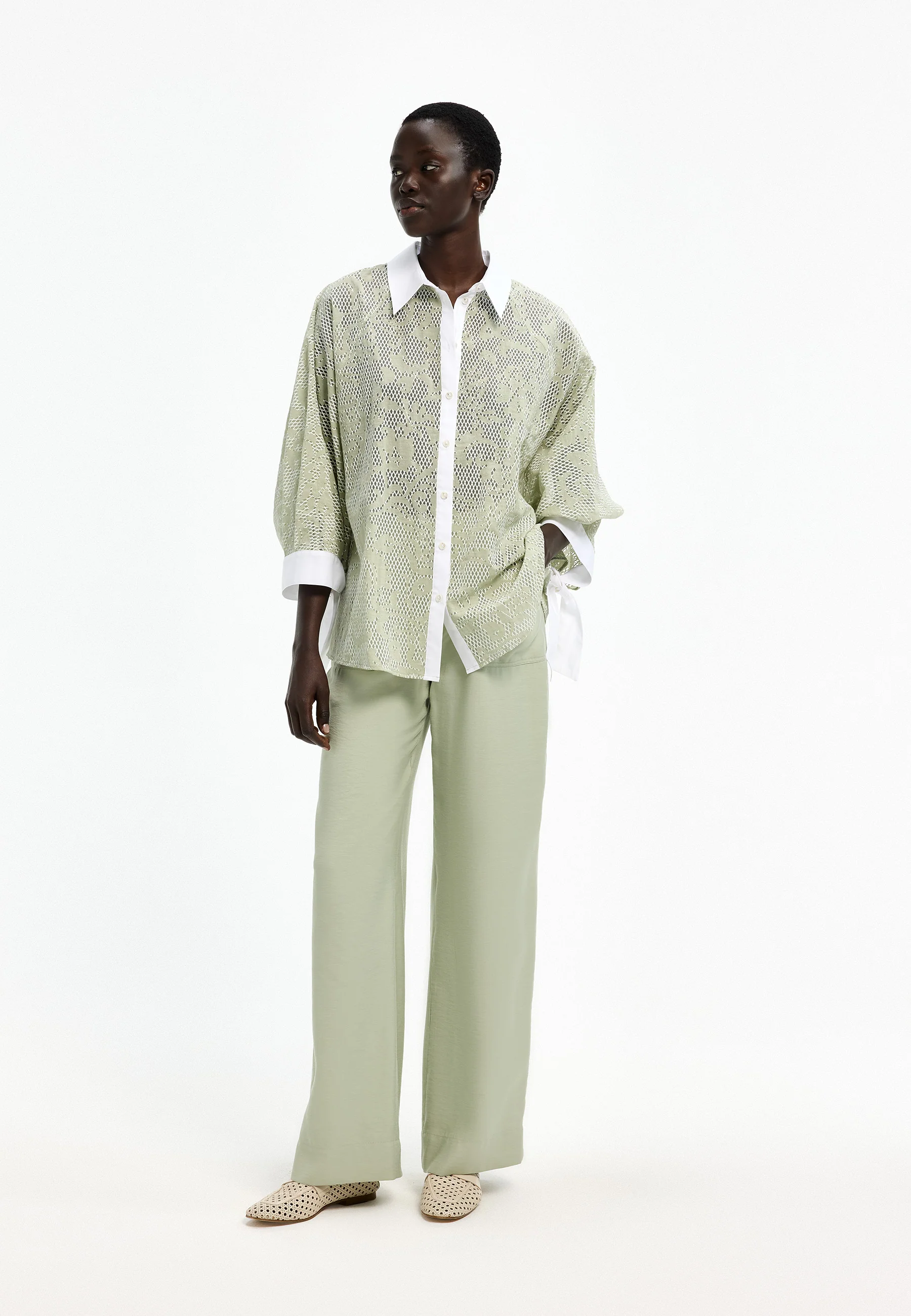 Xandres Blouse 14559-01 0915 misty aqua - Image 10