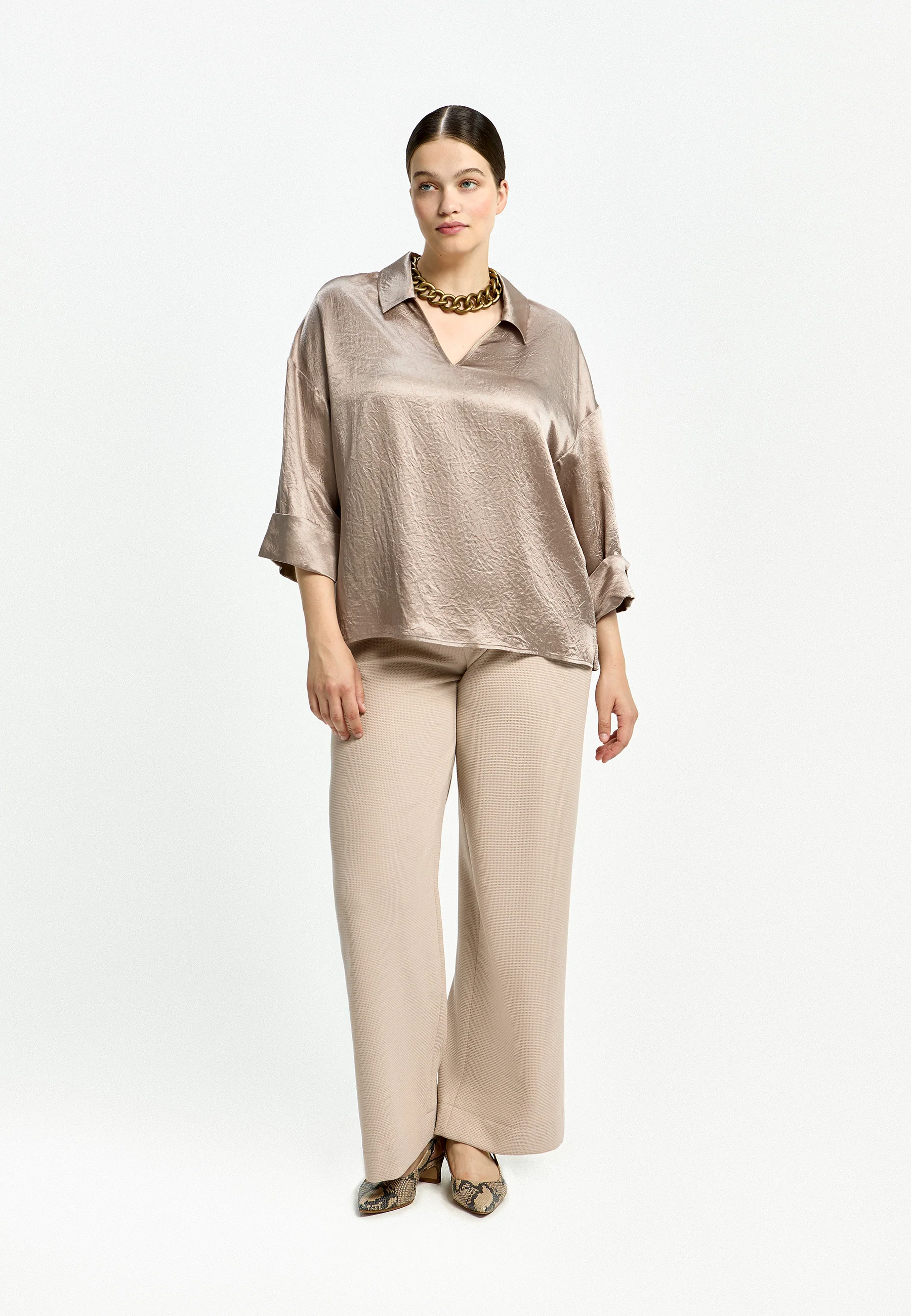 Xandres Blouse 61562-01 0591 dark oyster - Image 20