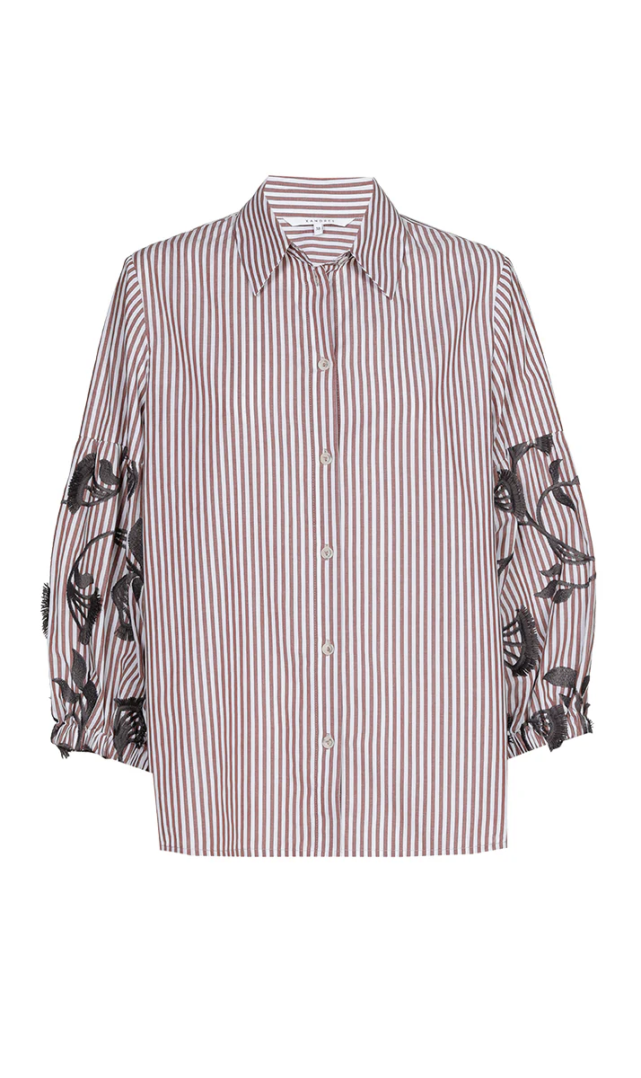 Xandres Blouse 61627-01 1711 tobacco - Image 6