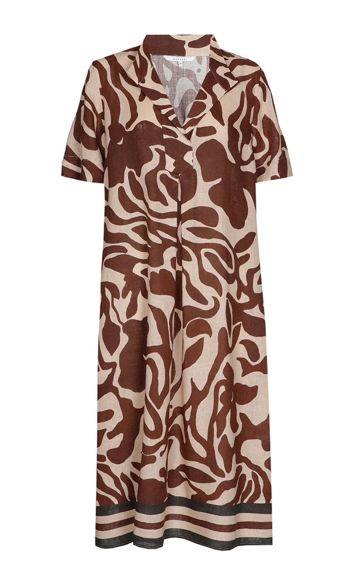 Xandres JURK LANG 14553-01 1715 tobacco