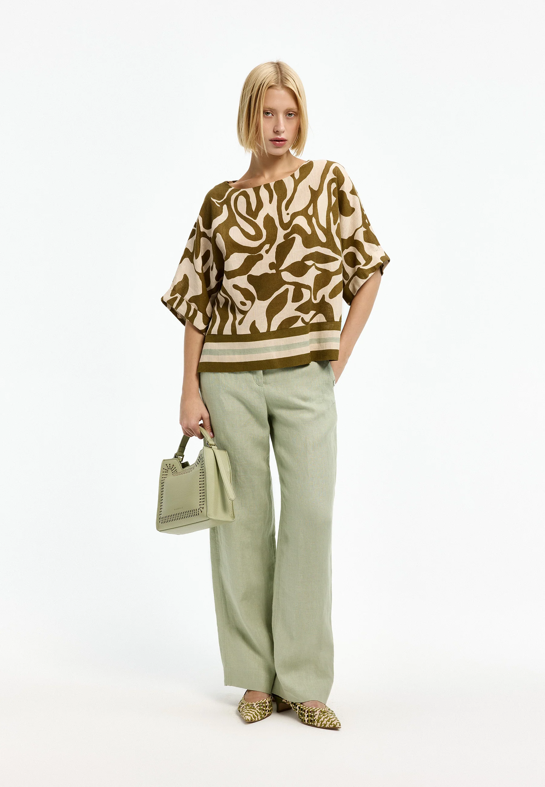 Xandres Pantalon 61298-05 0910 misty aqua - Image 3