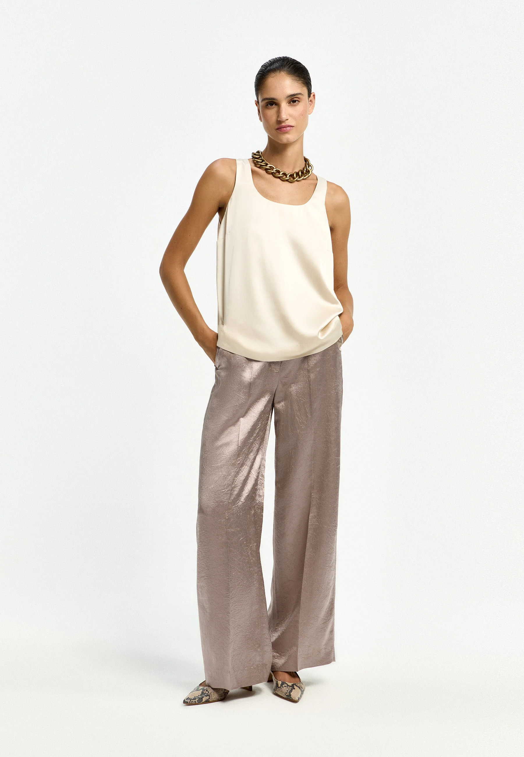 Xandres Pantalon 61560-01 0591 dark oyster - Image 5