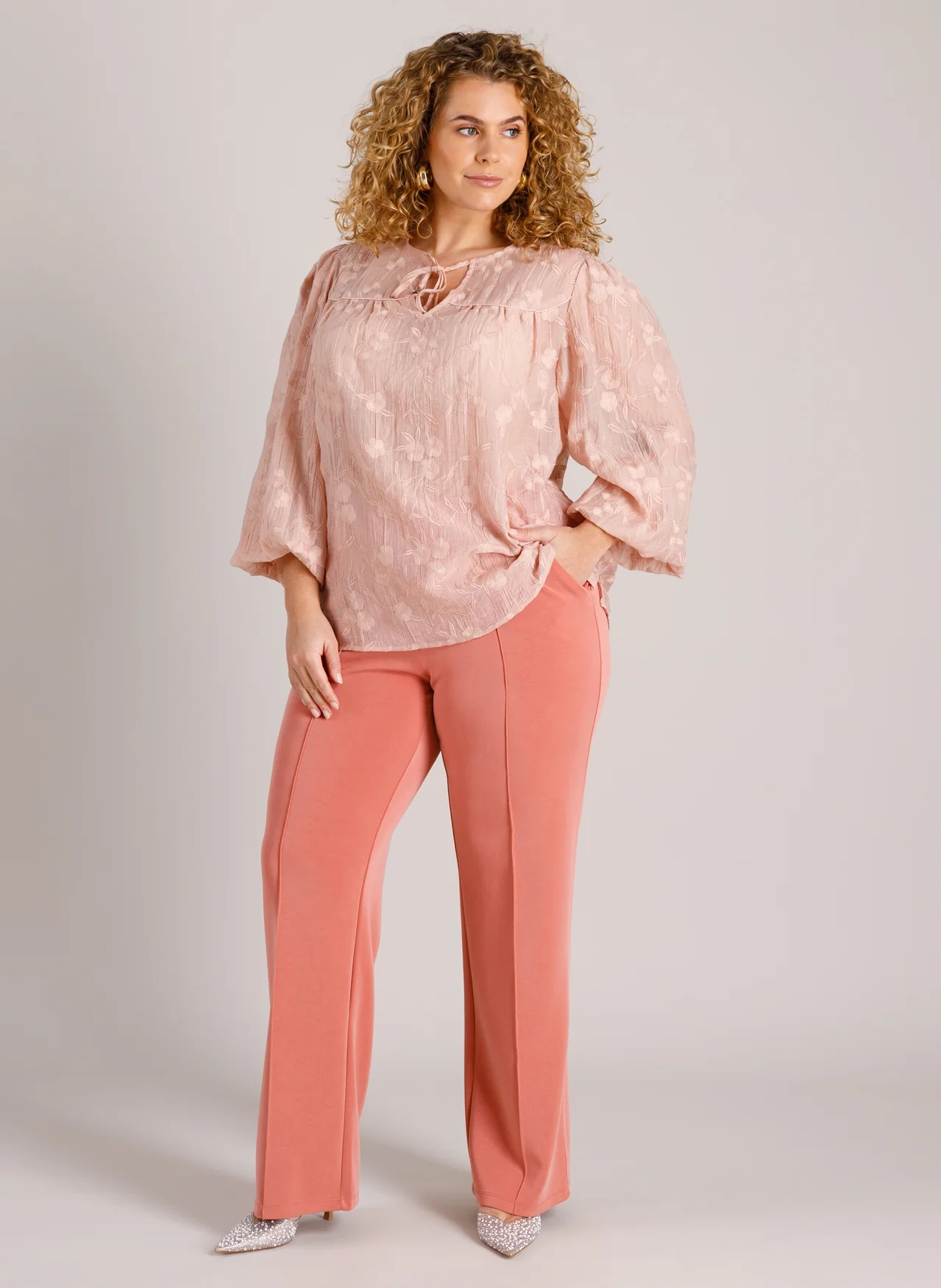 Yest Curve Blouse A006180 10045 rose clay - Image 5