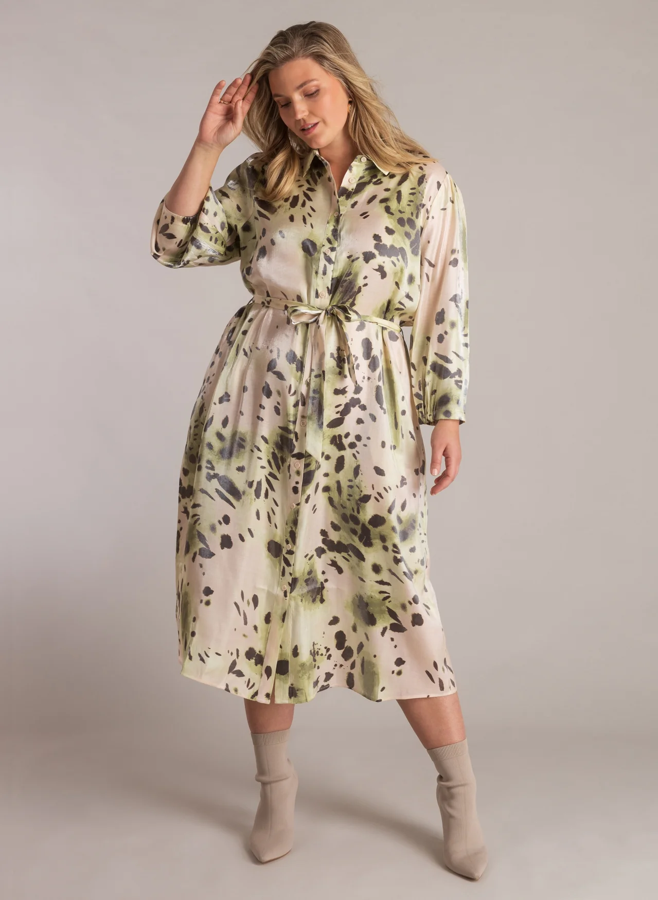 Yest Curve Jurk A006138 159 natural/multi colour - Image 4
