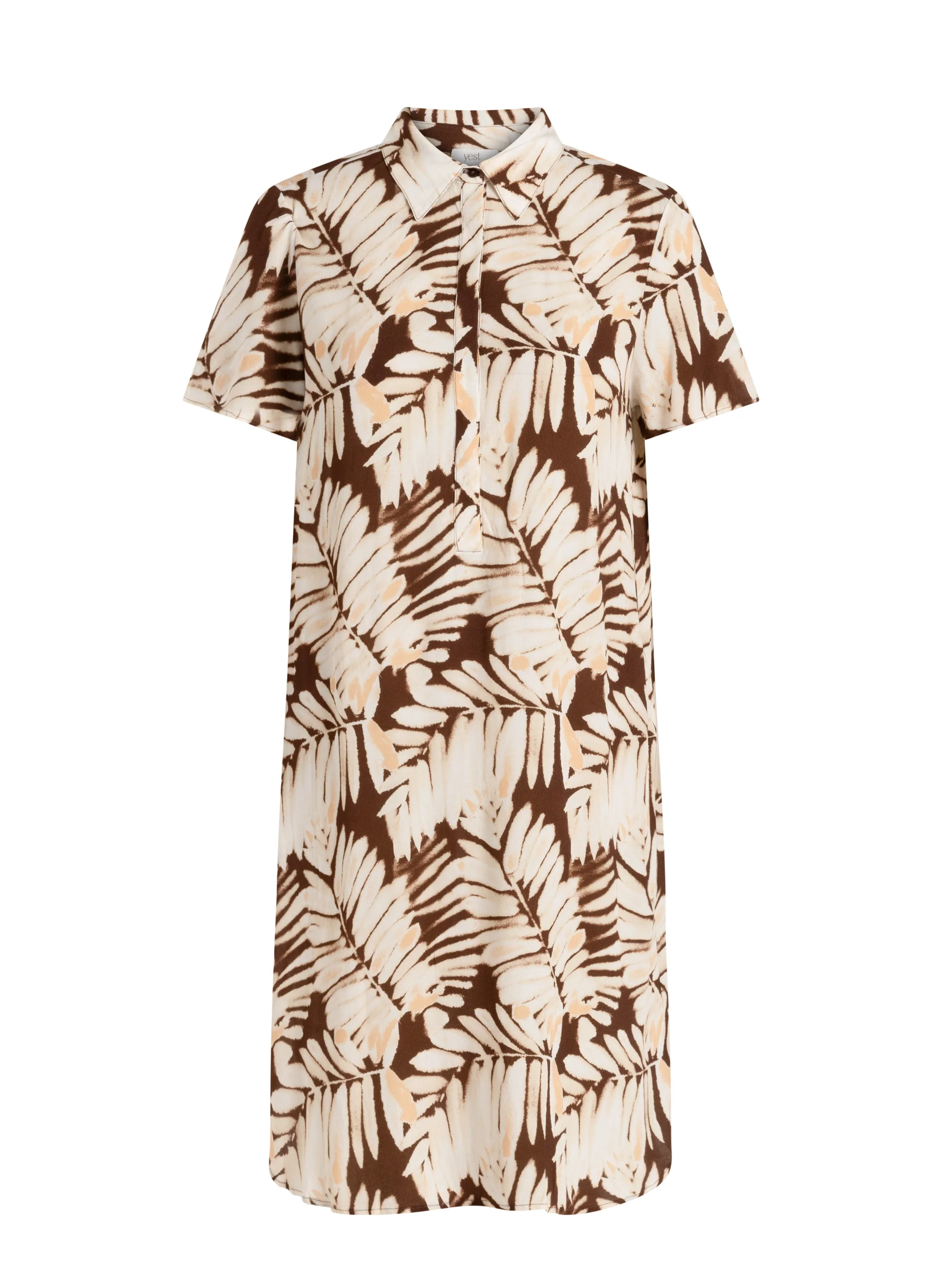 Yest Curve Jurk A006290 9926 coffee brown/multi-c - Image 2