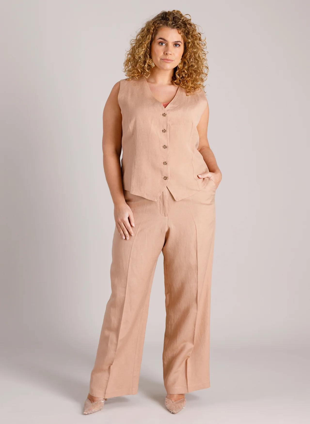 Yest Curve Pantalon A006166 9045 baked clay - Image 4
