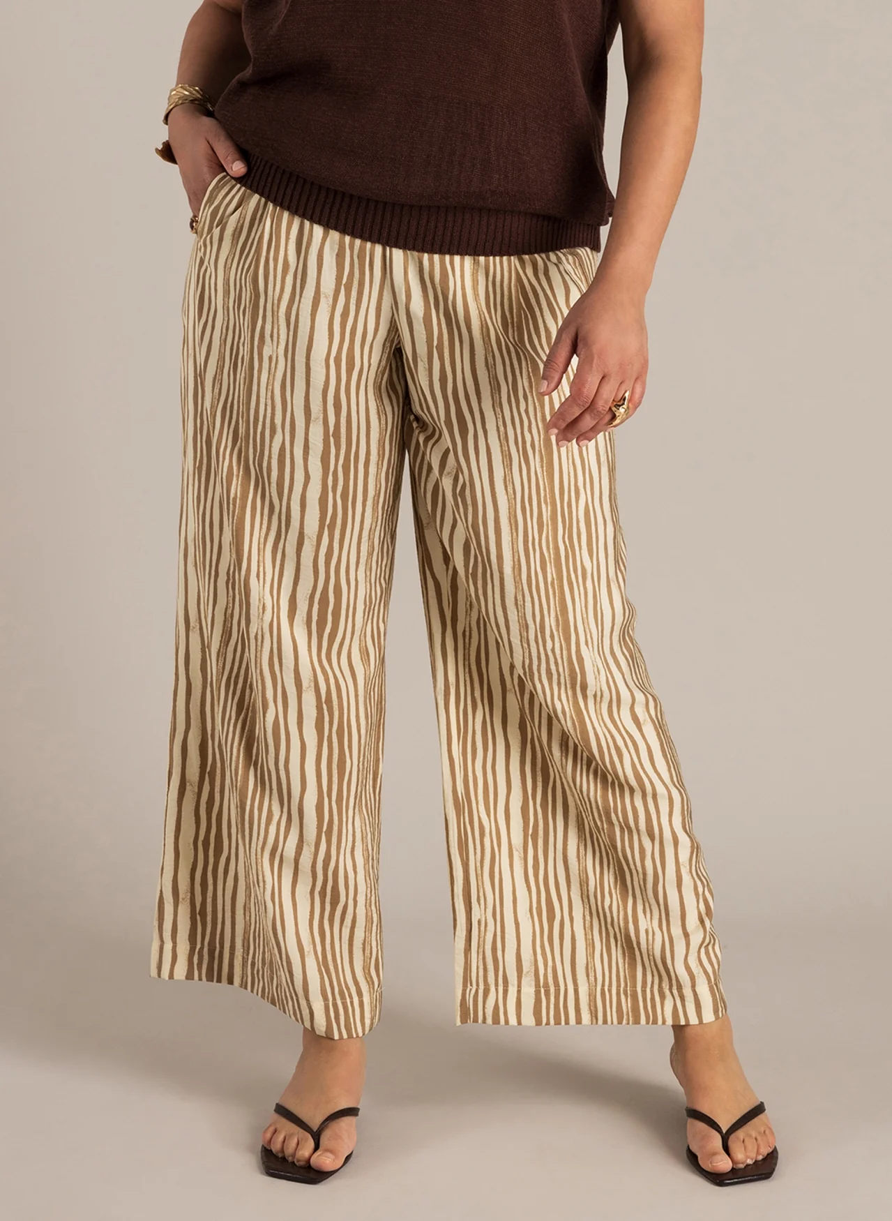 Yest Curve Pantalon A006286 9149 summer taupe/multi c - Image 3