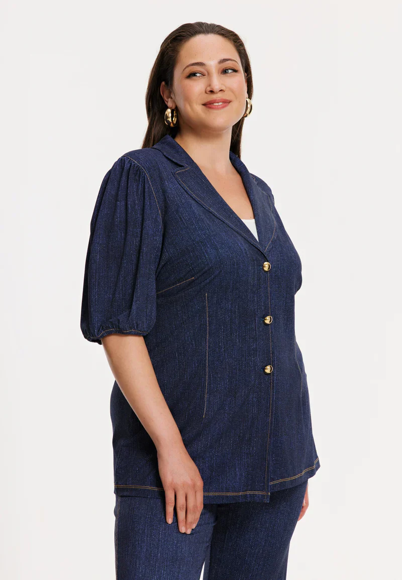 YOEK Blazer 363133 blue - Image 5