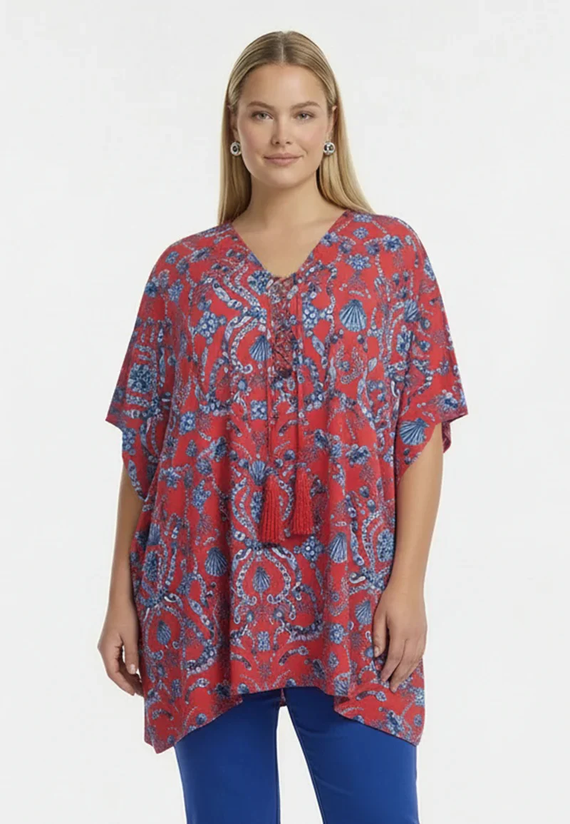 YOEK Jurk 37410 light red - Image 4