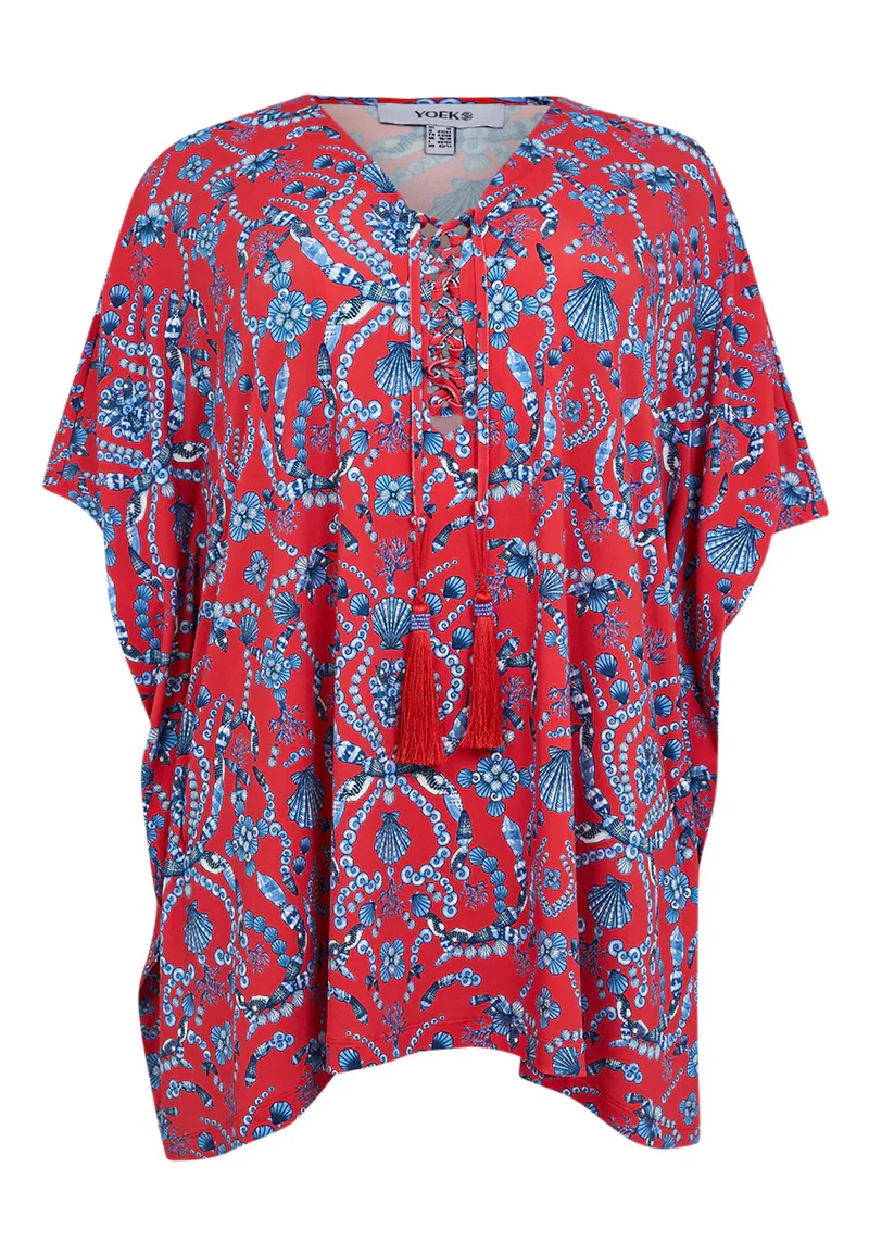 YOEK Jurk 37410 light red - Image 5