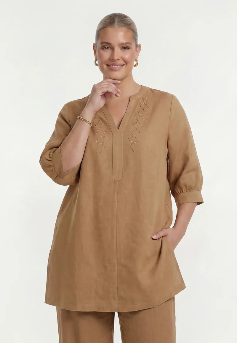 YOEK Tuniek 37471 light brown