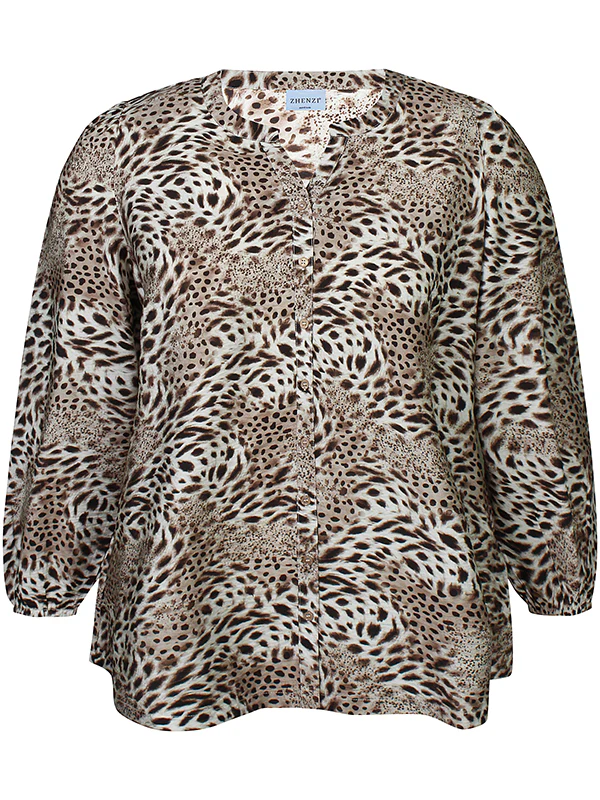 Zhenzi Blouse 201636 Chokolade - Image 4